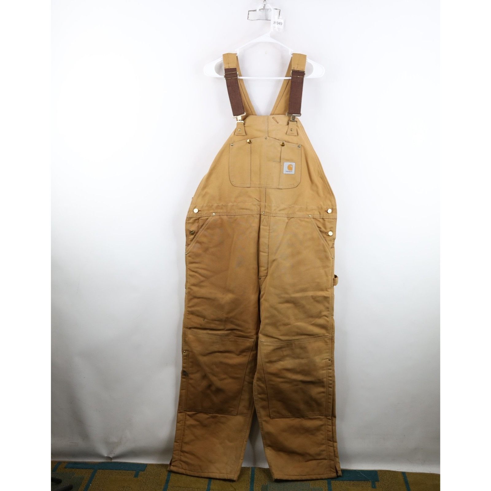 Carhartt Vintage 90s Carhartt Distressed Quilted Canvas Overalls Size US 44 / EU 60 - 1 Thumbnail