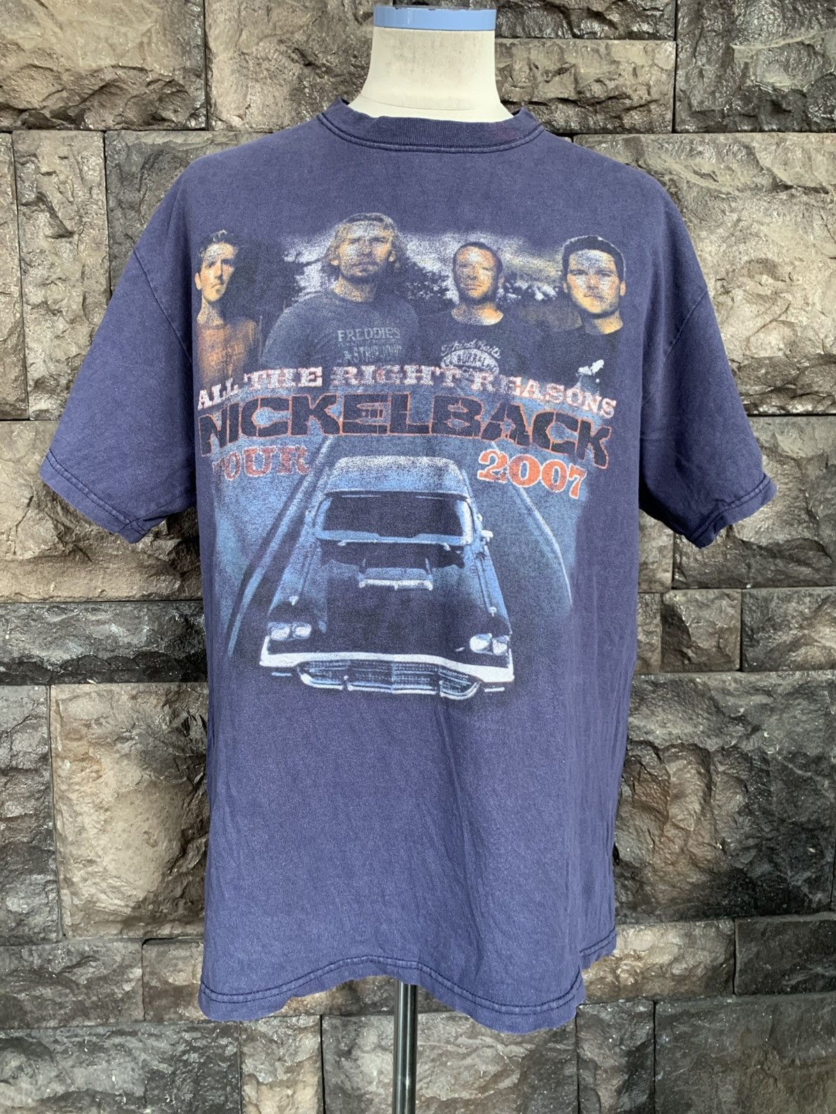Vintage Nickelback Tour Rock Band T shirt