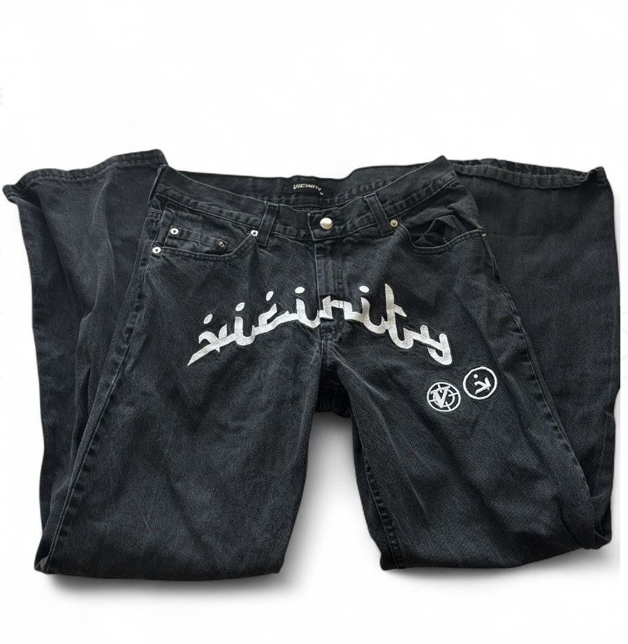 Other Vicinity Sandstorm Denim Black/White Pants Size US 31 - 2 Thumbnail