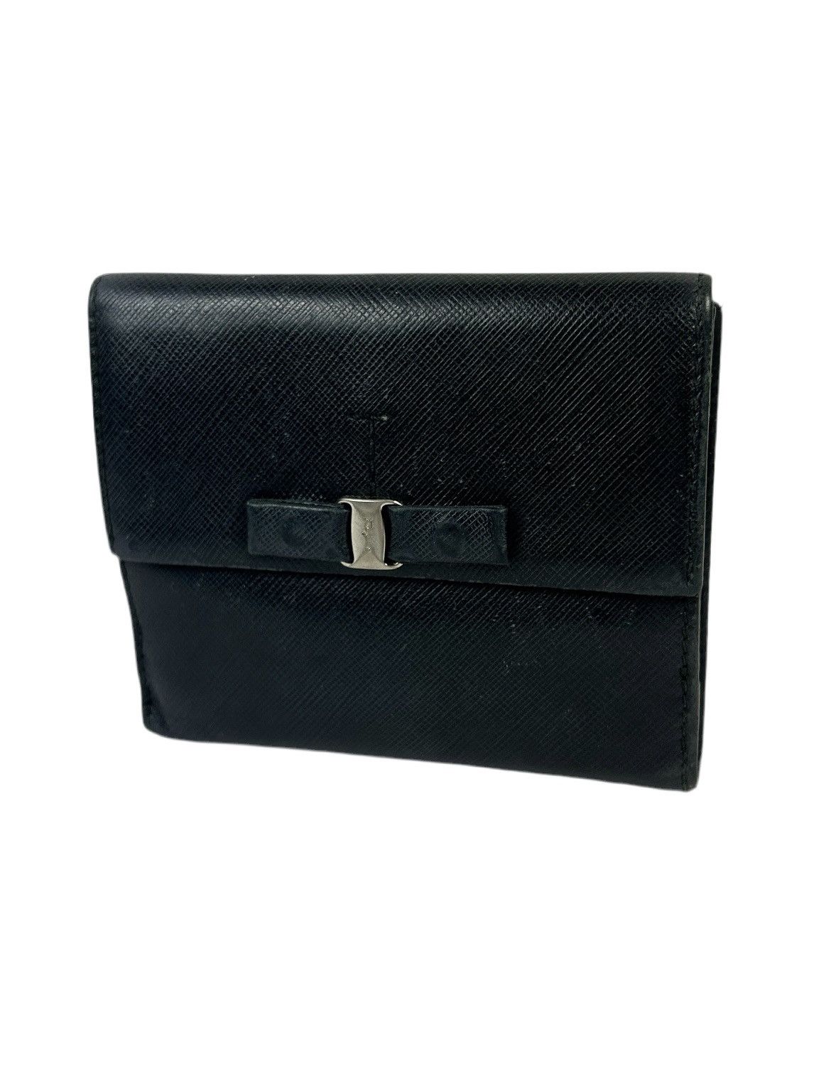 Salvatore Ferragamo Ferragamo Black Leather Bifold Wallet Size ONE SIZE - 1 Thumbnail