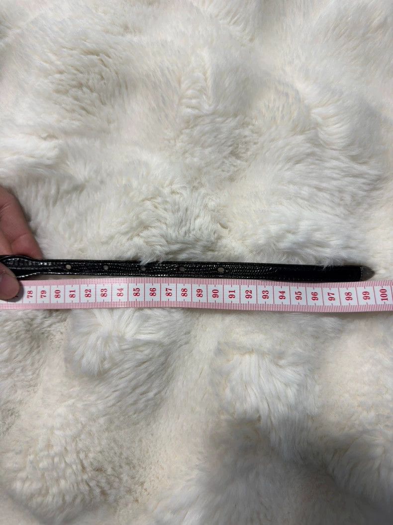 Saint Laurent Paris saint laurent parisBlack and silver embossed belt 2503-Next Size ONE SIZE - 9 Thumbnail