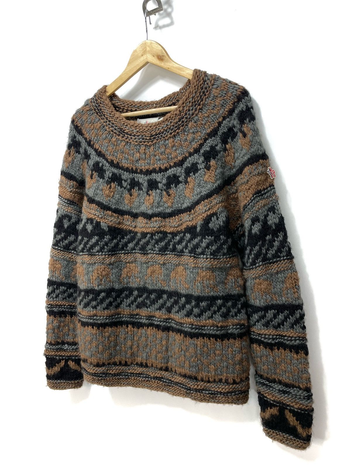Moncler Grenoble Moncler Grenoble Knit wool sweater - size L Size L / US 10 / IT 46 - 2 Thumbnail