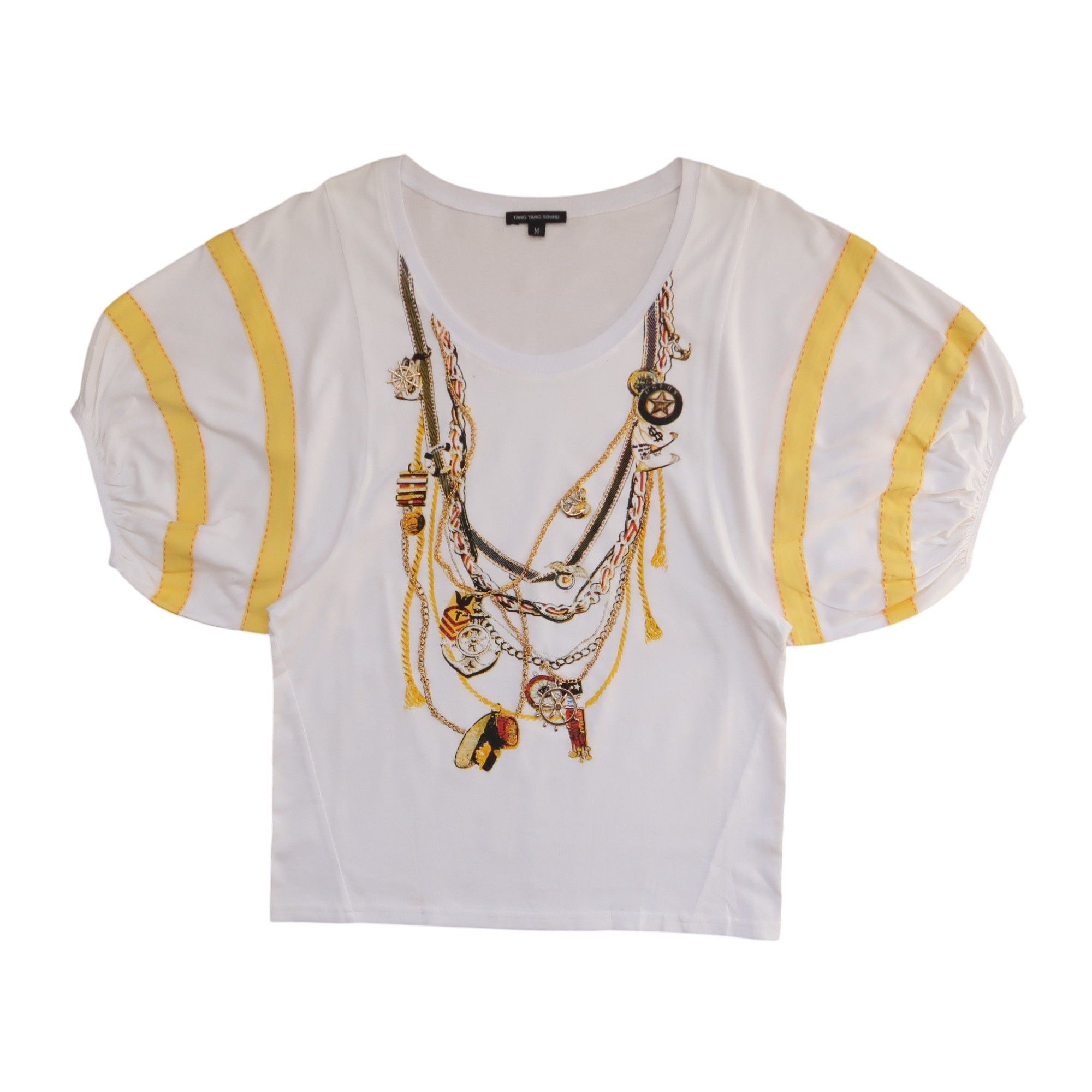 Japanese Brand 1990s Vkei Style Ornament Necklace T-Shirt Size US M / EU 48-50 / 2 - 1 Thumbnail
