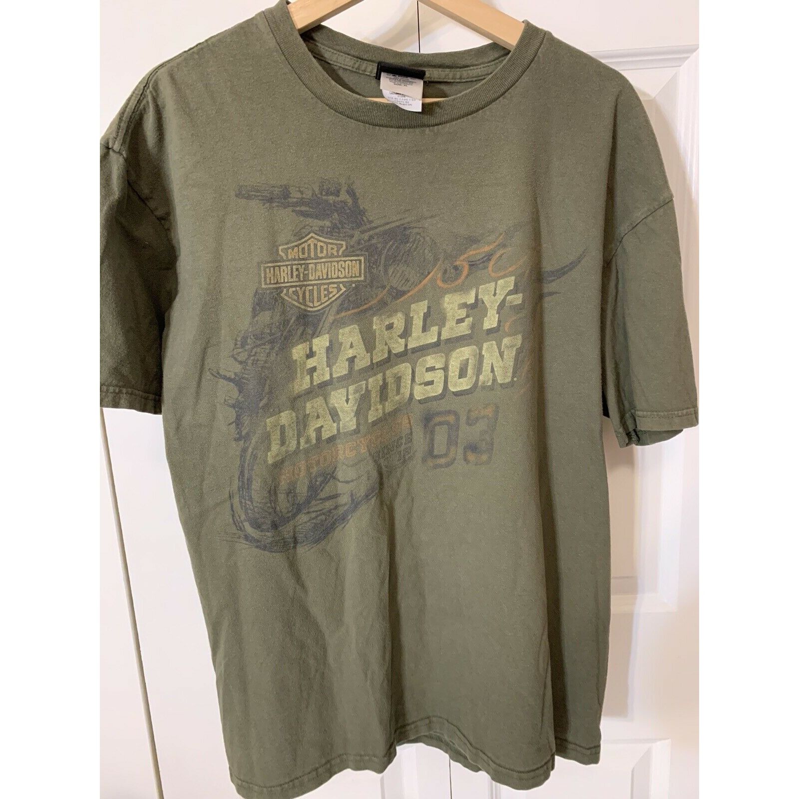 Harley Davidson Vintage Gruene Harley Davidson New Braunfels TX Mens T-Shirt Size US XL / EU 56 / 4 - 6 Thumbnail