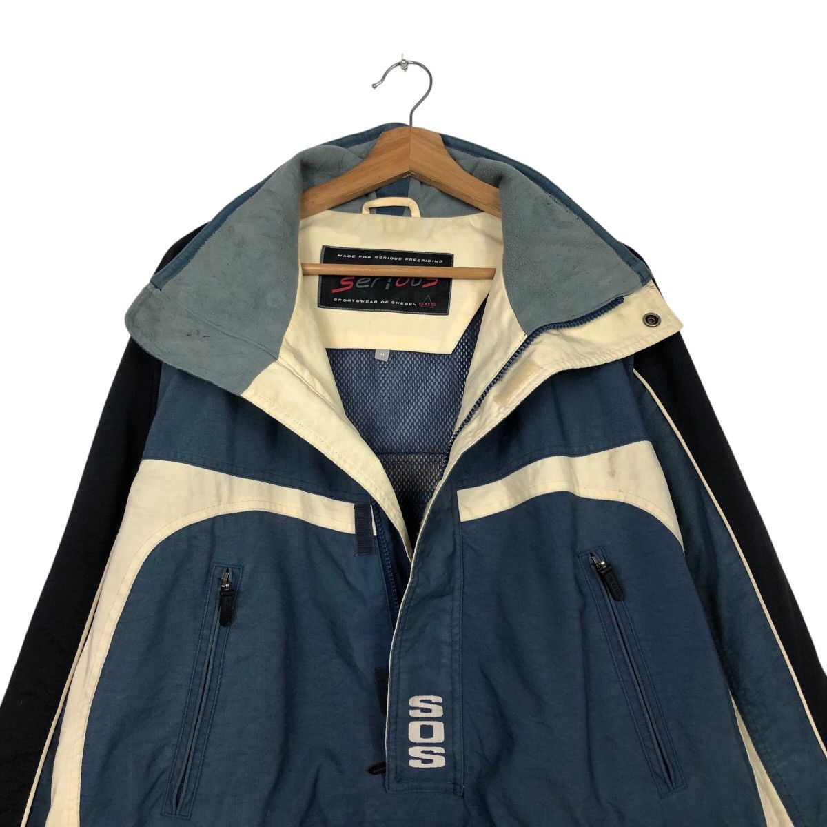 Japanese Brand 📌SOS Sportswear Of Sweden Half Zipper Anorak Jacket Size US M / EU 48-50 / 2 - 13 Thumbnail