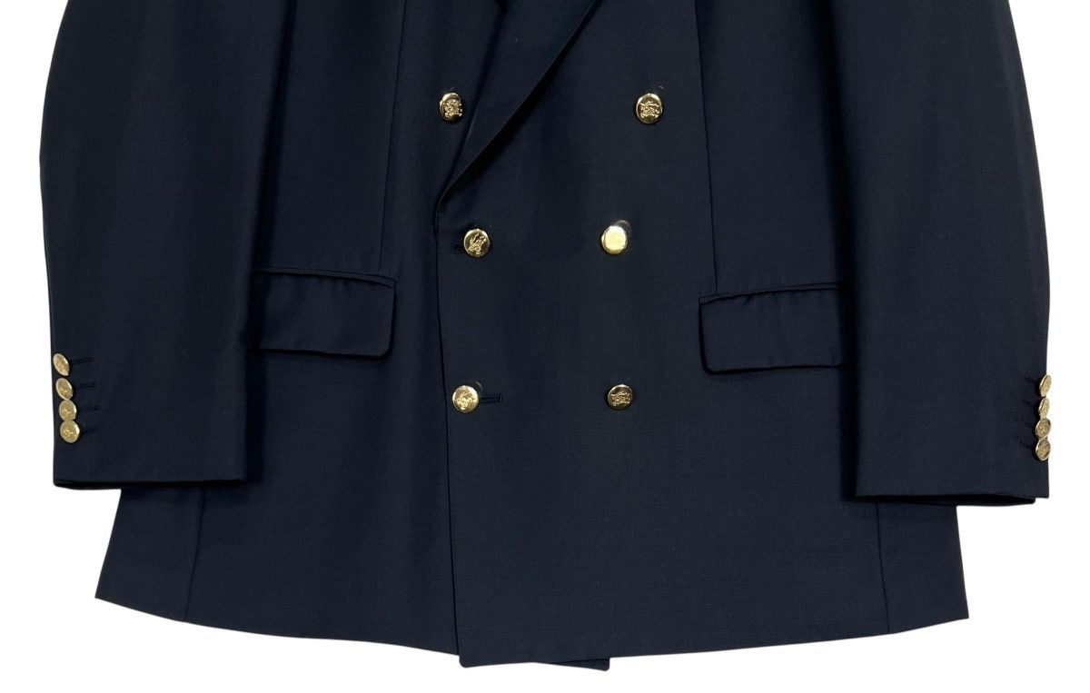 Burberry Burberry Double Breasted Navy Blazer Gold Button 42R Size US L / EU 52-54 / 3 - 7 Thumbnail
