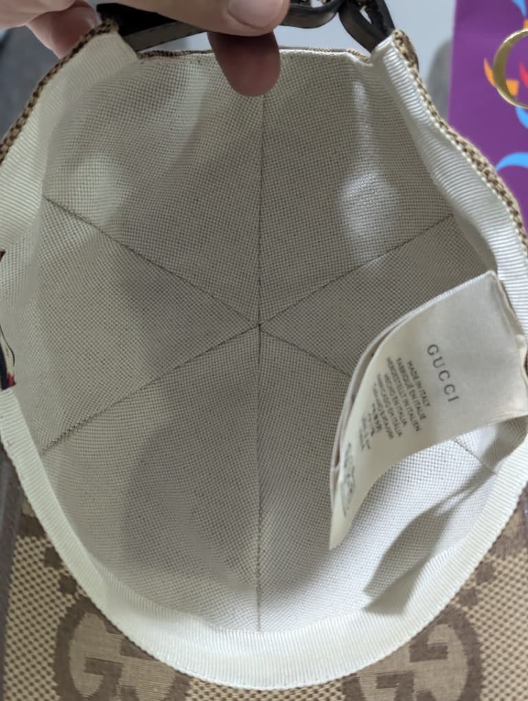 Gucci Authentic GUCCI Jumbo GG hat Size ONE SIZE - 8 Thumbnail