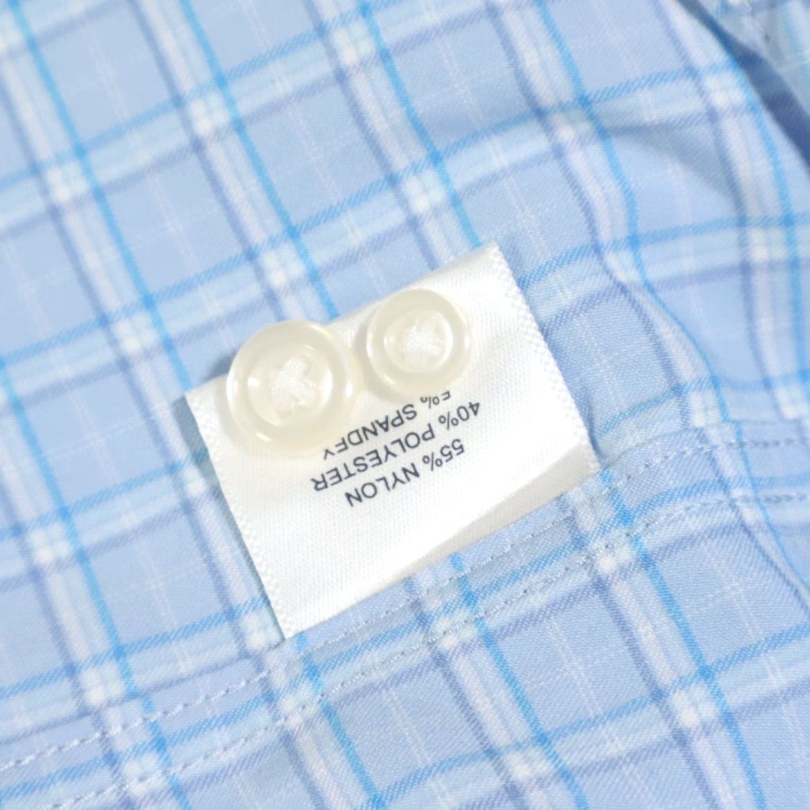 Peter Millar Peter Millar Shirt Gage Summer Comfort Long Sleeve Button Up Nylon Gingham Blue 2XL Mens Size US XXL / EU 58 / 5 - 6 Thumbnail