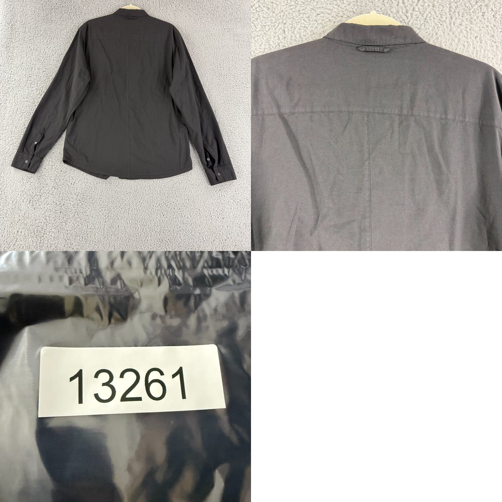 James Perse James Perse Standard Button-Up Shirt Mens M Solid Black 100% Cotton LS Size US M / EU 48-50 / 2 - 9 Thumbnail