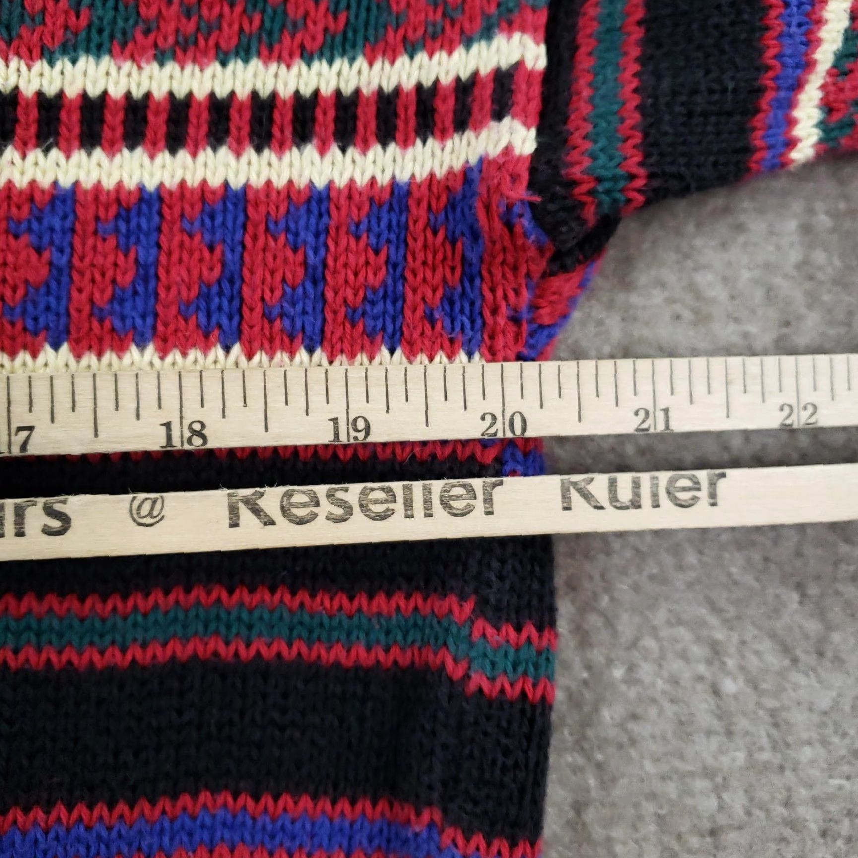 Pop Trading Company Old School Trading Company Sweater Mens Medium Multicolor Stripe Knit Scotland Size US M / EU 48-50 / 2 - 3 Thumbnail