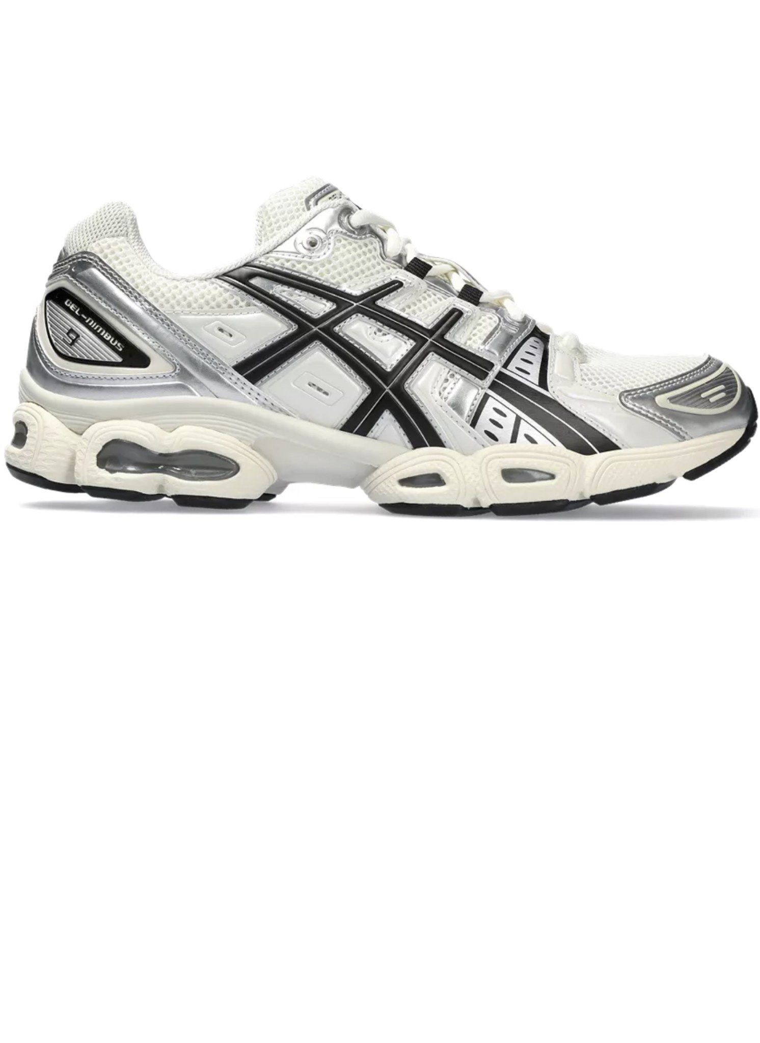 image of Asics Gel-Nimbus 9 Sneakers 'cream/black' in Beige/Black, Men's (Size 10)