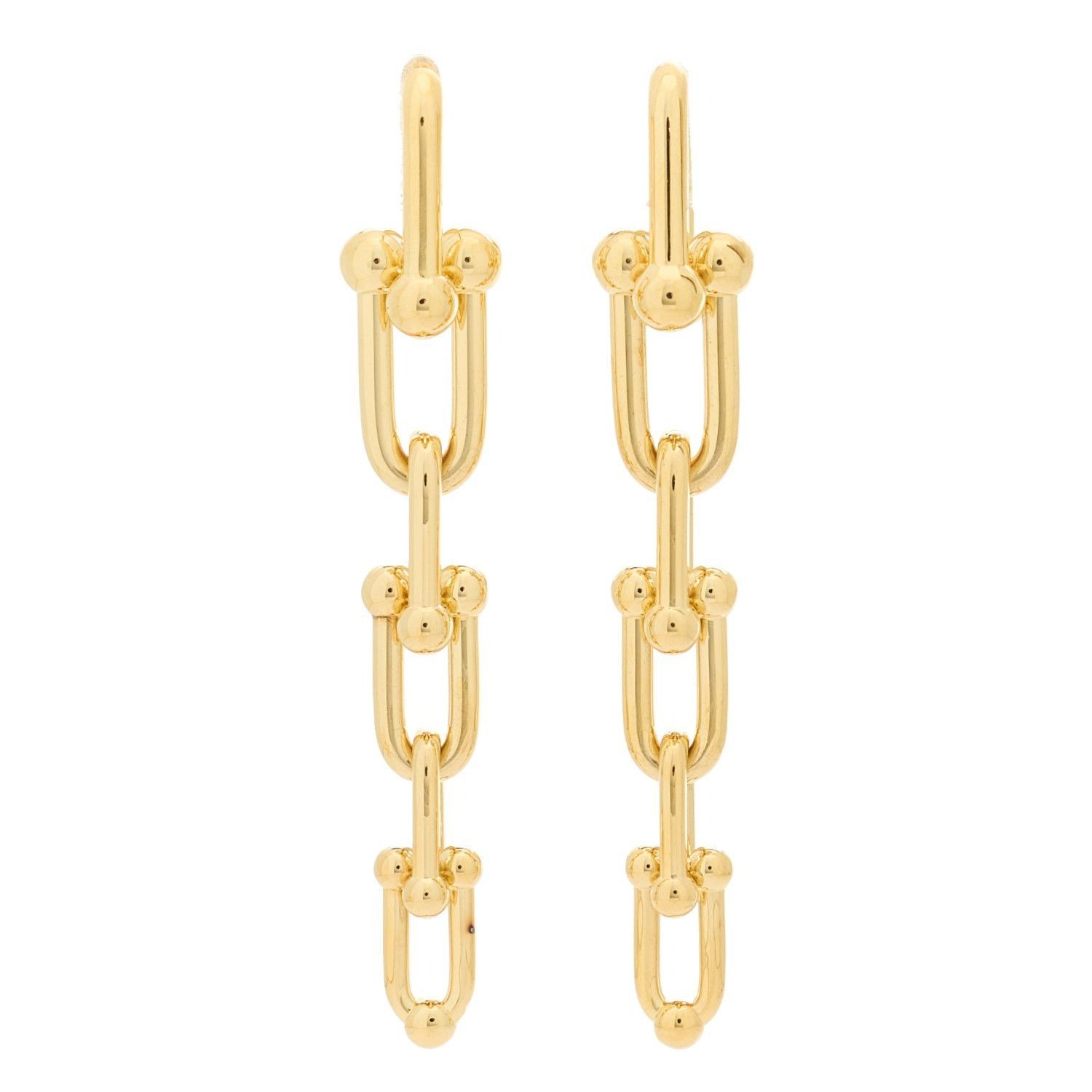 Tiffany & Co. Tiffany's 18K Yellow Gold HardWear Graduated Link Earrings Size ONE SIZE - 1 Thumbnail