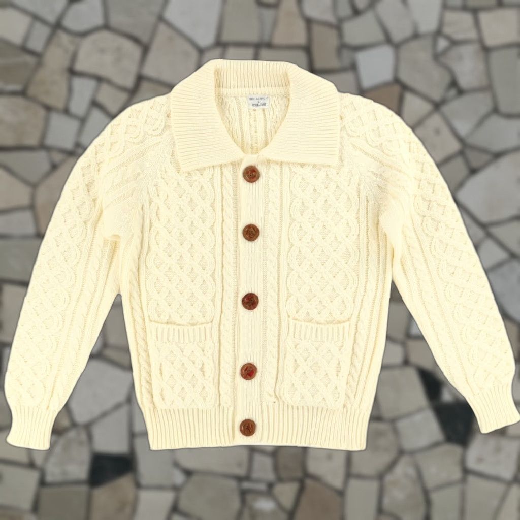 Vintage VTG Fisherman Button Up Cardigan Sweatshirt Shirt Natural Men's L Size US L / EU 52-54 / 3 - 1 Thumbnail