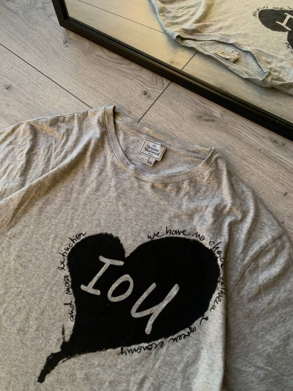 Vintage Vintage Vivienne Westwood Heart IOU T-shirt Y2K XL Size US XL / EU 56 / 4 - 4 Thumbnail