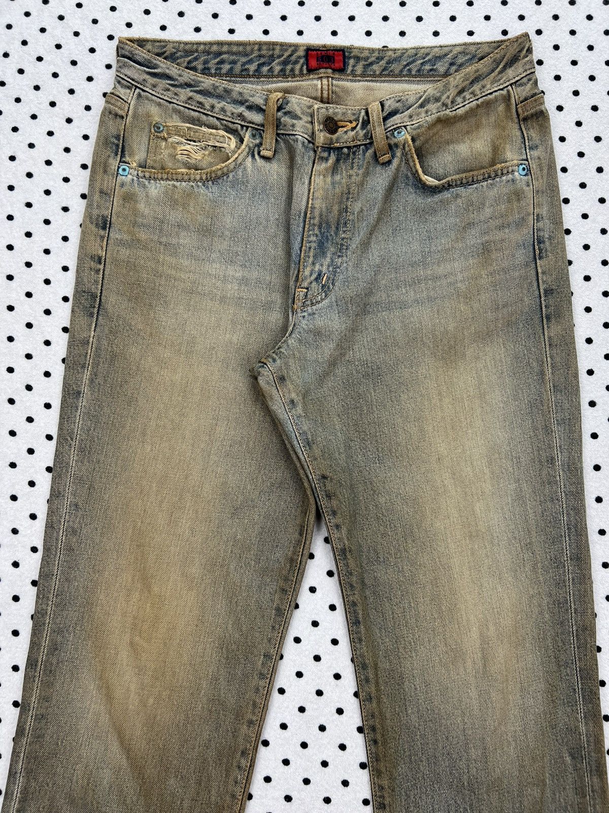 Edwin Edwin 503 Low Rise Dirty Distressed Jeans Size US 31 - 3 Thumbnail