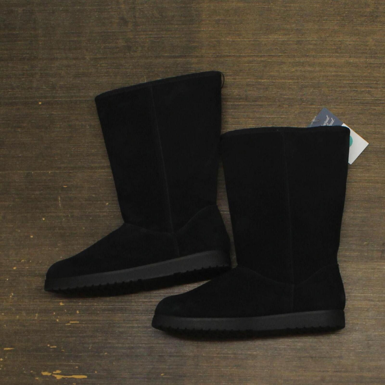 Designer Universal Thread Shearling Winter Boots 91467407 Black 8M Size US 8 / IT 38 - 1 Thumbnail
