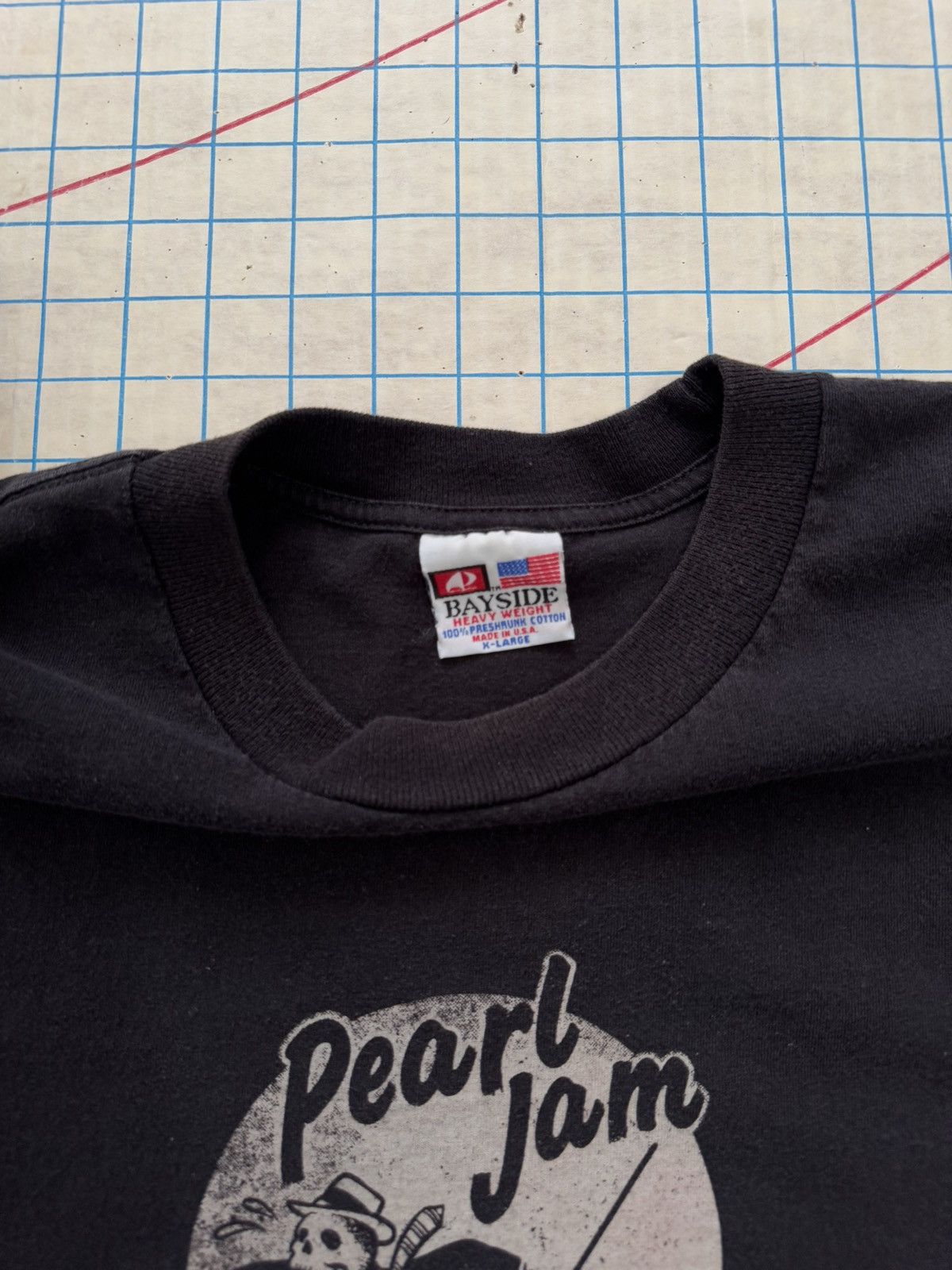 Band Tees × Vintage Vintage Y2K Pearl Jam Tour Tee Black Size XL Made in USA Size US XL / EU 56 / 4 - 7 Thumbnail