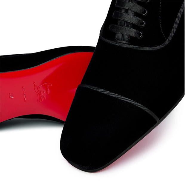 Christian Louboutin Greggyrocks Velvet Oxford Shoes Size US 10 / EU 43 - 7 Thumbnail