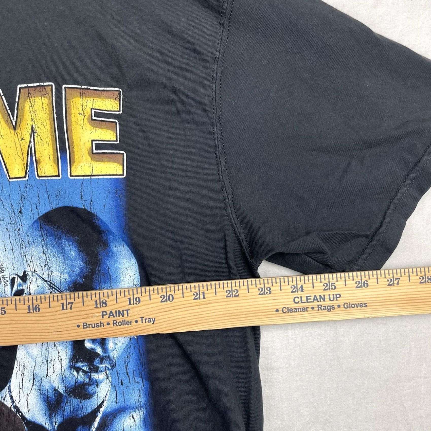 Vintage Tupac Shirt Mens XL Black 2pac Wake Me When Im Free Rap Tee Museum 90s Hip Hop Music T-Shirt Mens XL Black Size US XL / EU 56 / 4 - 6 Thumbnail