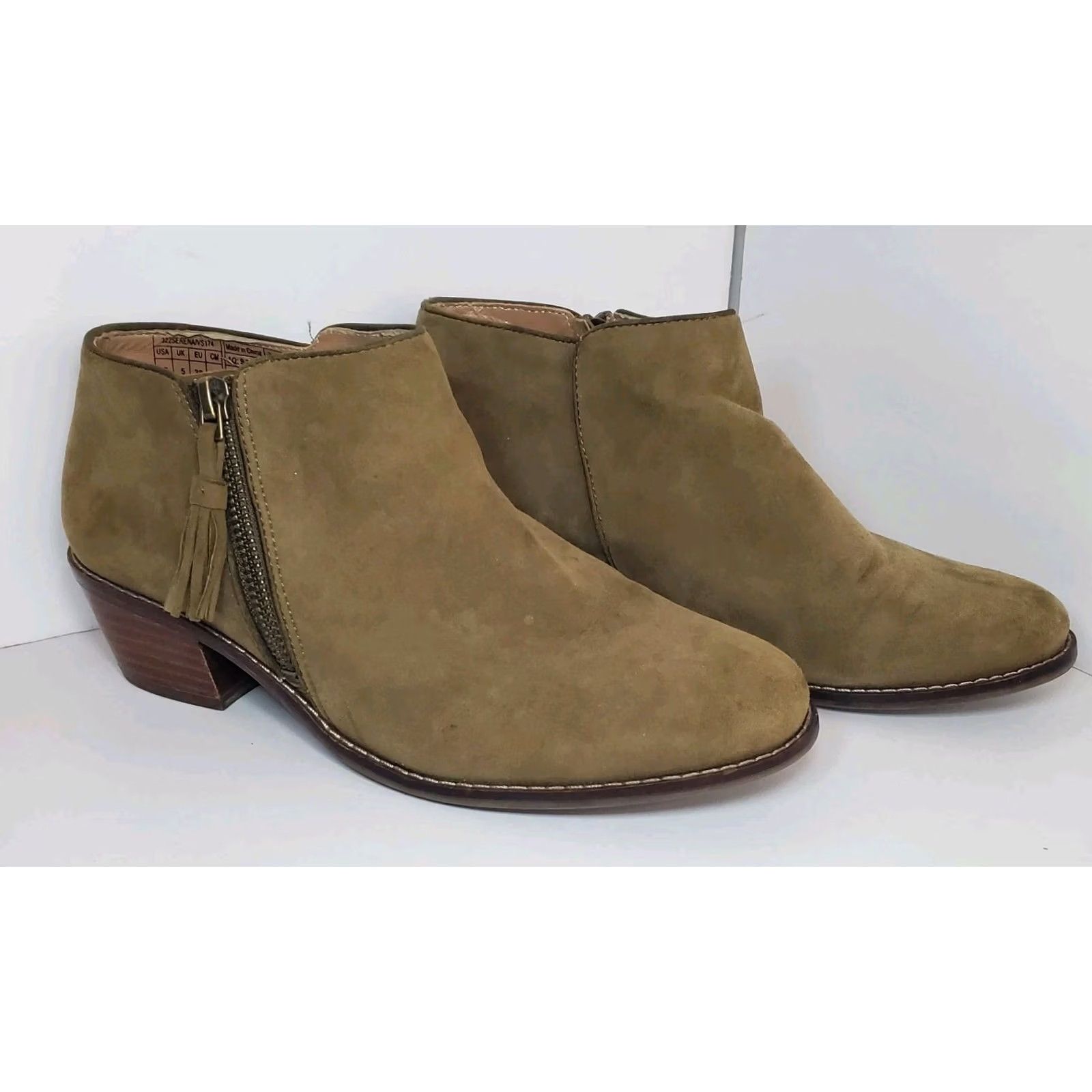 Vionic Vionic Cecily Ankle Boot Booties Womens Sz 7 Stone Suede Leather Minimalist Size US 7 / IT 37 - 3 Thumbnail