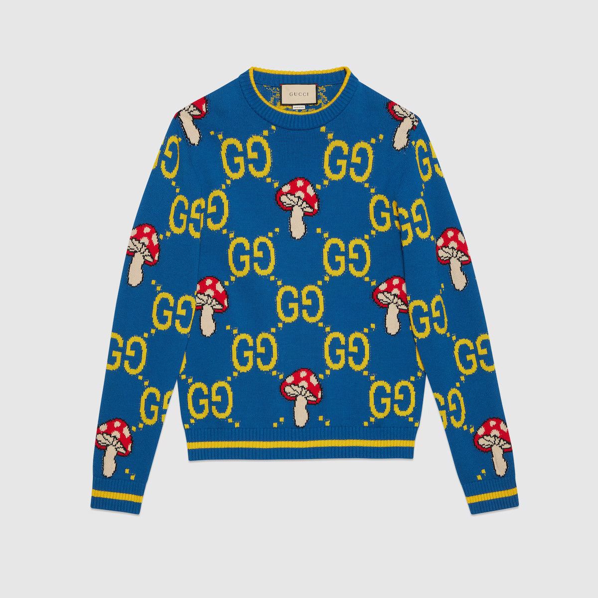 Gucci GUCCI SWEATER KNITWEAR MONOGRAM WOOL 742907 XKDD9 4370 Grailed