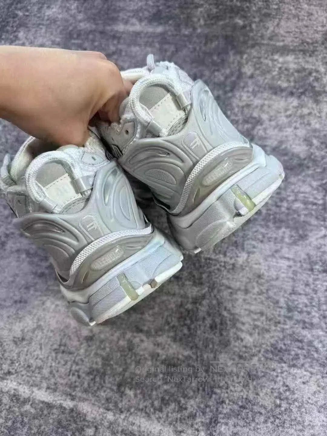 Balenciaga Balenciaga Silver Runner Running Shoes. Size US 7 / EU 40 - 5 Thumbnail