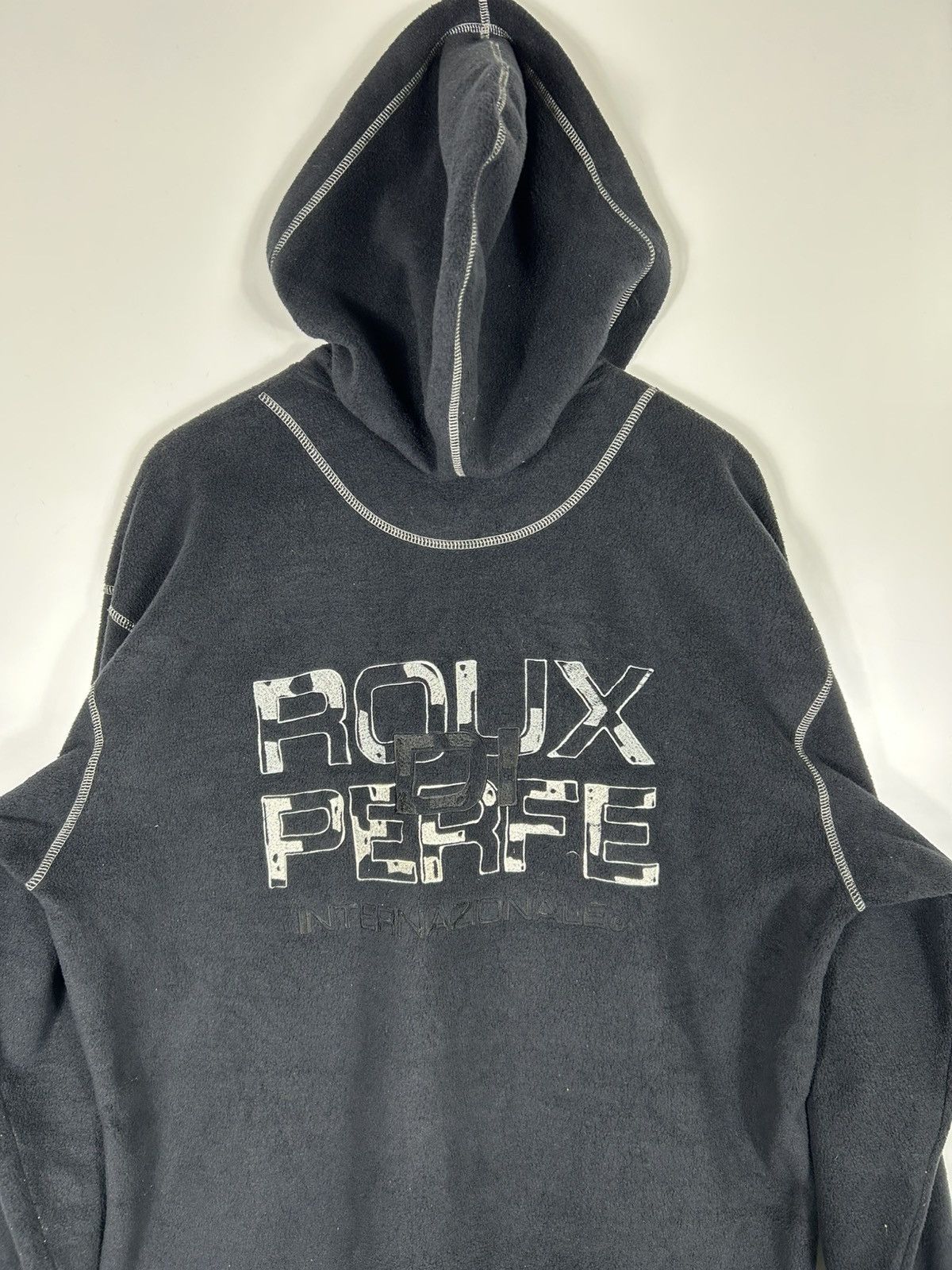 Japanese Brand ⚡️Vintage Roux Di Perfe Fleece Hoodies Half Zipper Sweatshirt Size US L / EU 52-54 / 3 - 15 Thumbnail