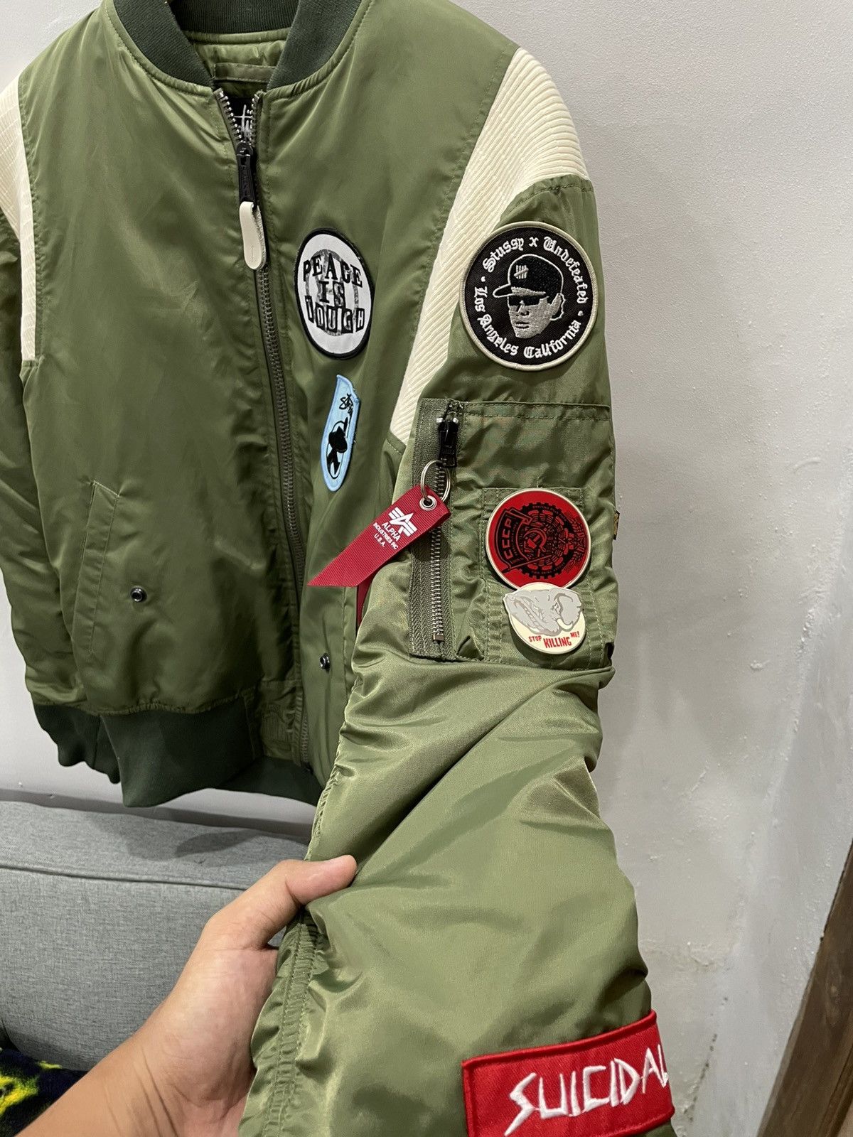 Alpha Industries × Stussy Stussy x alpha Industries Size US M / EU 48-50 / 2 - 2 Thumbnail