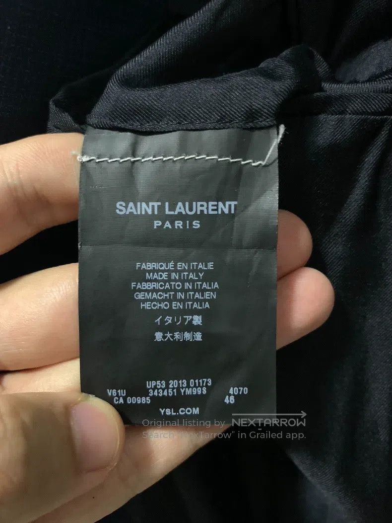 Saint Laurent Paris Saint Laurent Paris Gun Collar Blue Plaid Cashmere Suit Size US S / EU 44-46 / 1 - 5 Thumbnail