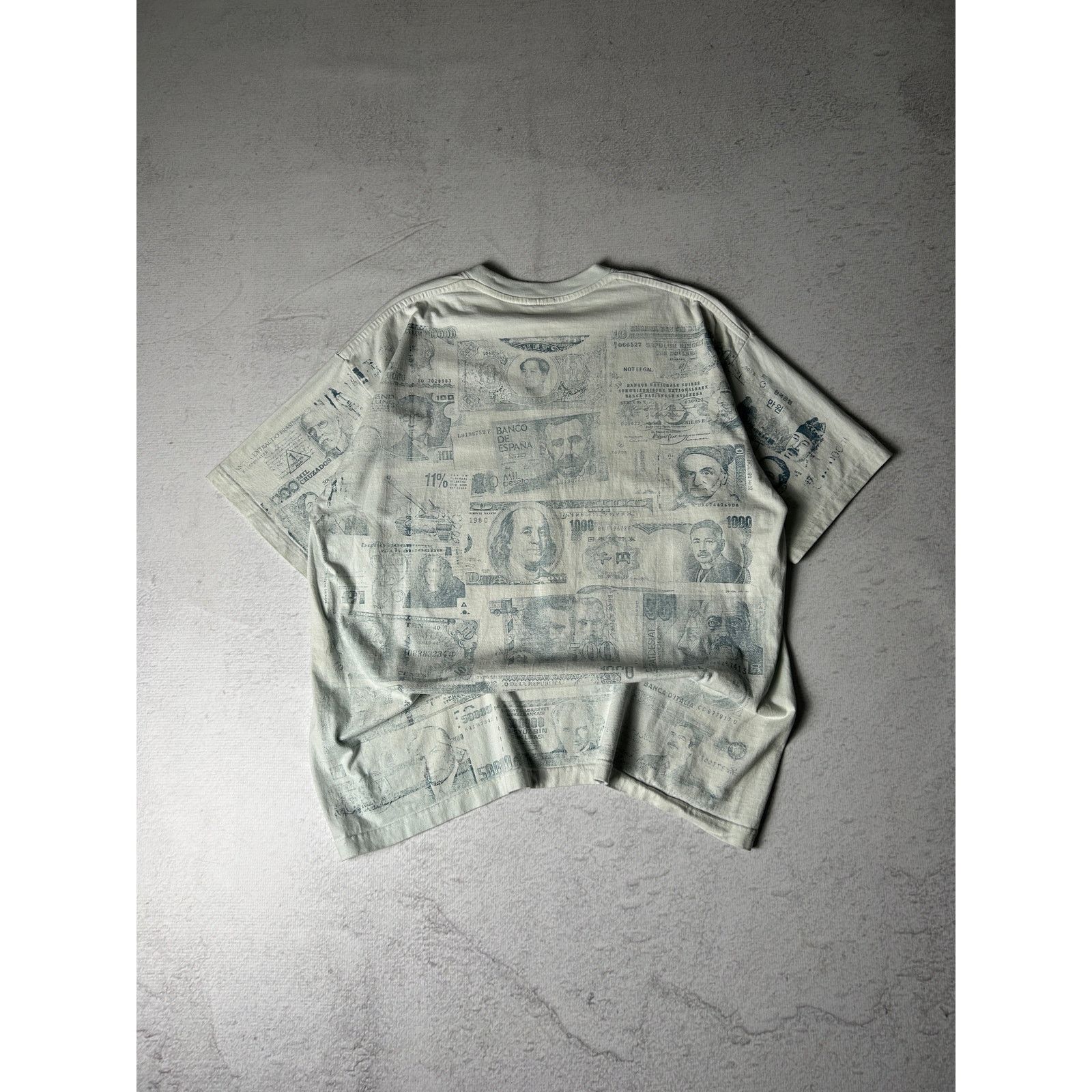 & Other Stories Vintage Global Hustler Graphic White T-Shirt - Men's 2XL Size US XXL / EU 58 / 5 - 2 Thumbnail