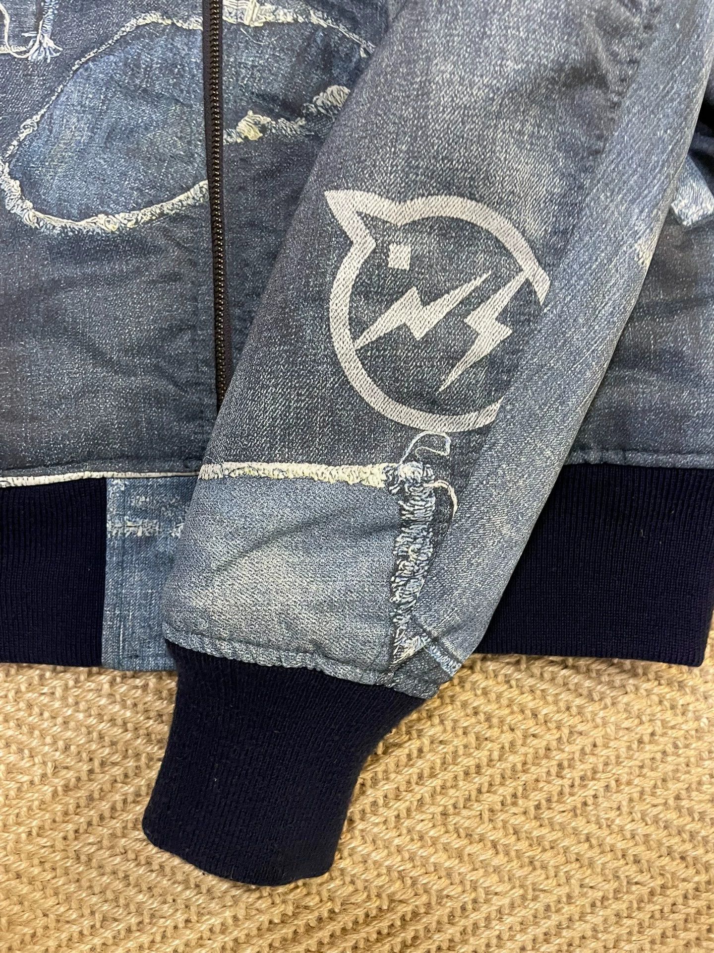 Vanquish DENIM BY VANQUISH x FRAGMENT 2Sided Jacket Bk/Bl M Size US M / EU 48-50 / 2 - 8 Thumbnail