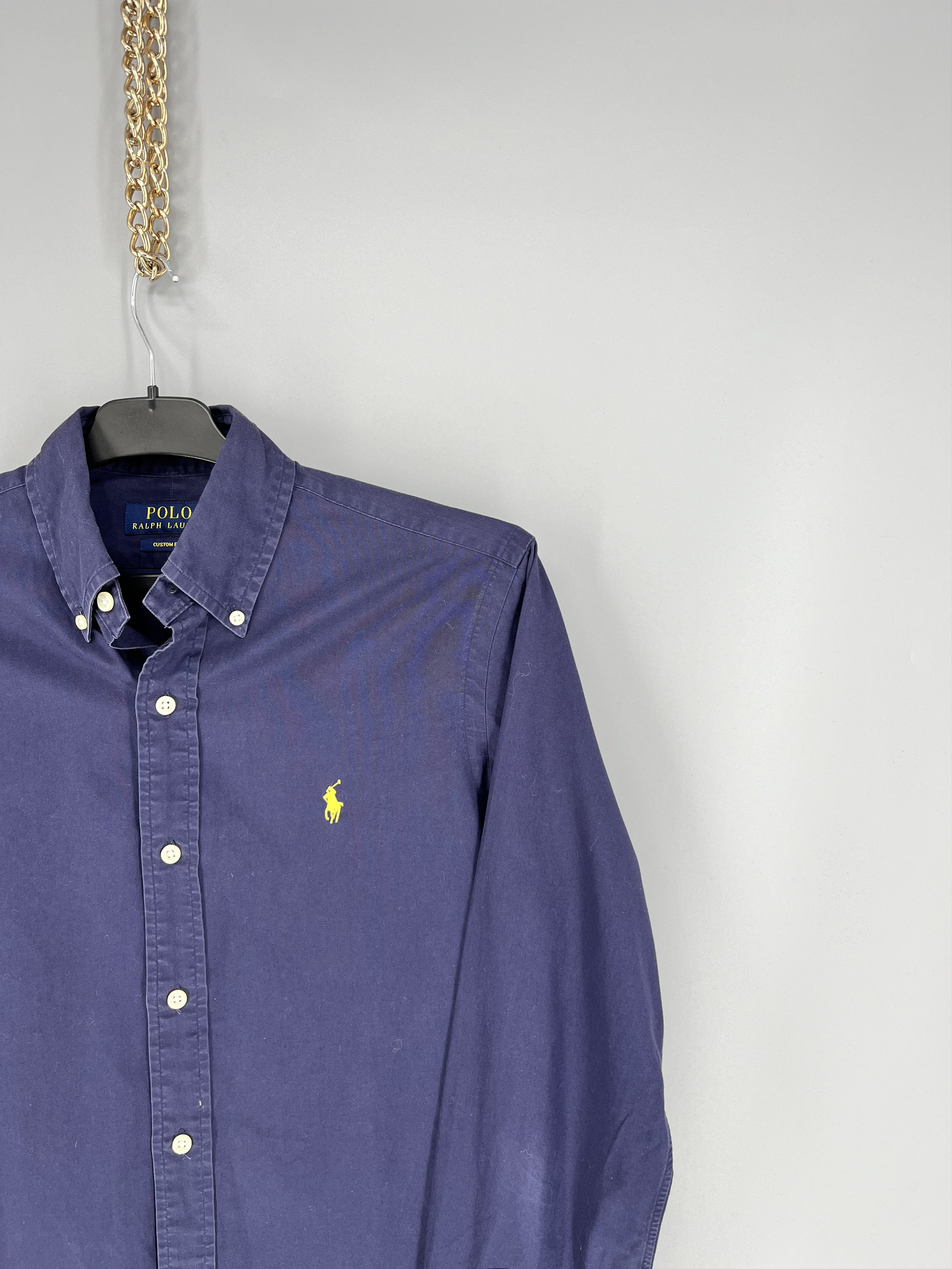 Polo Ralph Lauren Vintage Navy Shirt Polo Ralph Lauren Size M Rare Size US XS / EU 42 / 0 - 5 Thumbnail