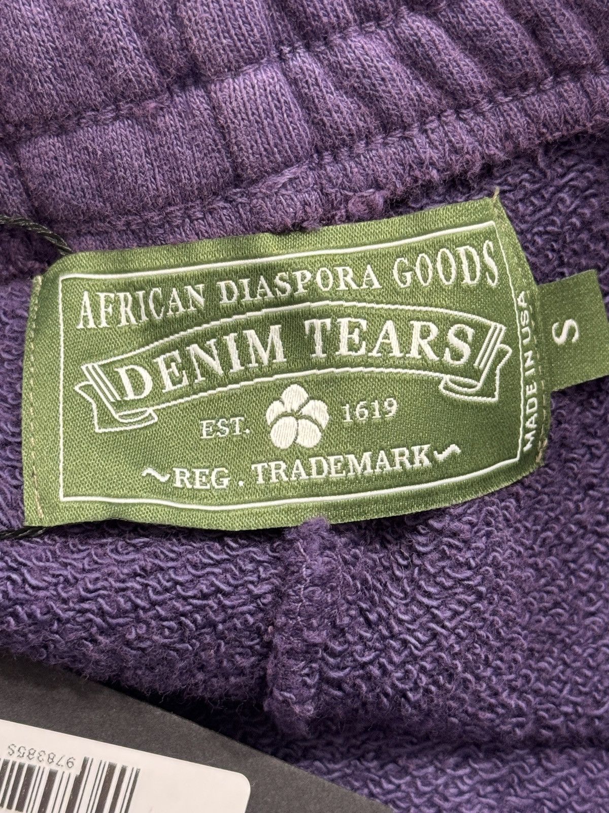 DENIM TEARS Denim Tears ADG Sweatshorts in Washed Purple Size US 30 / EU 46 - 4 Thumbnail