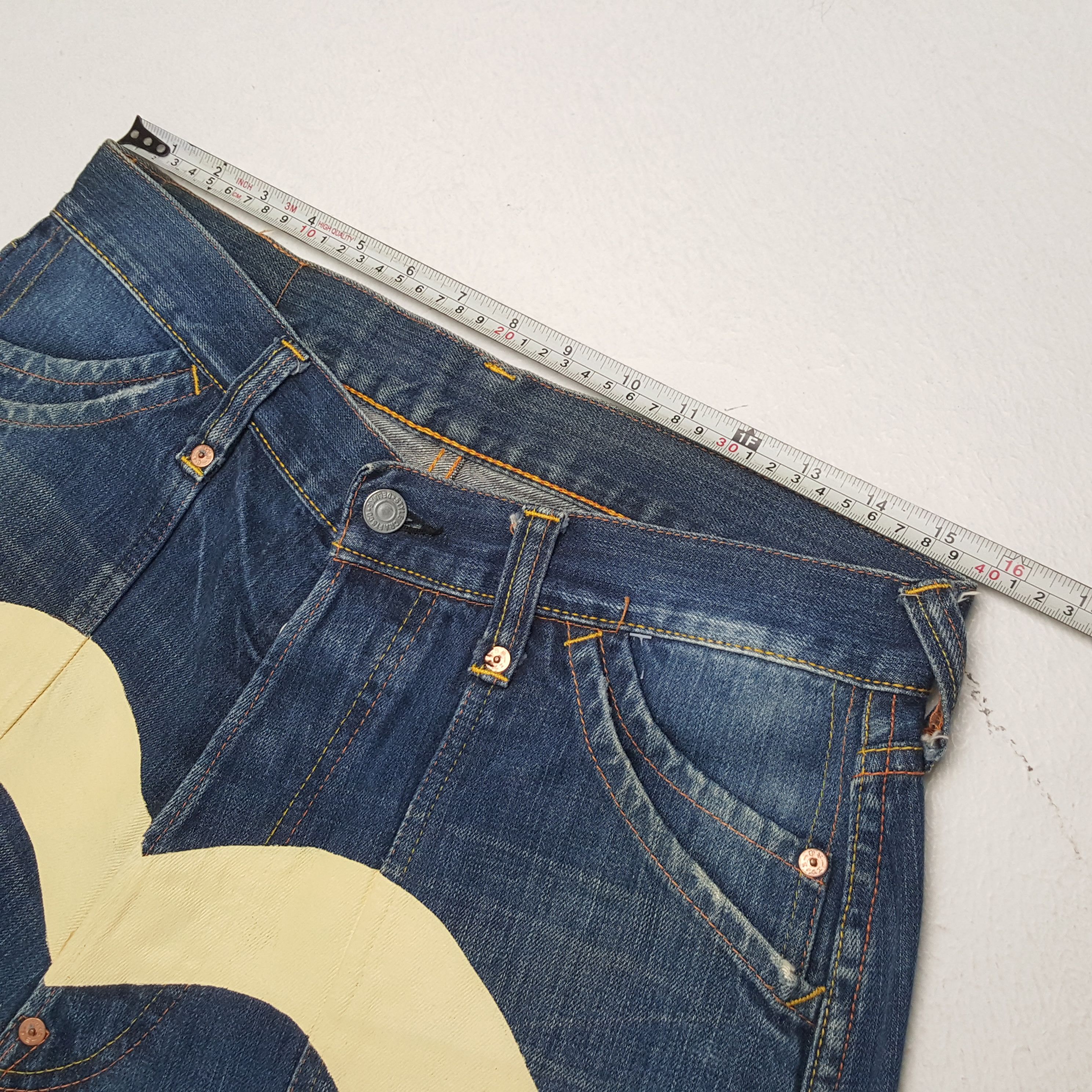Evisu × Japanese Brand × Vintage Vintage EVISU Japanese Brand Daicock Custom Style Jeans Size US 31 - 7 Thumbnail
