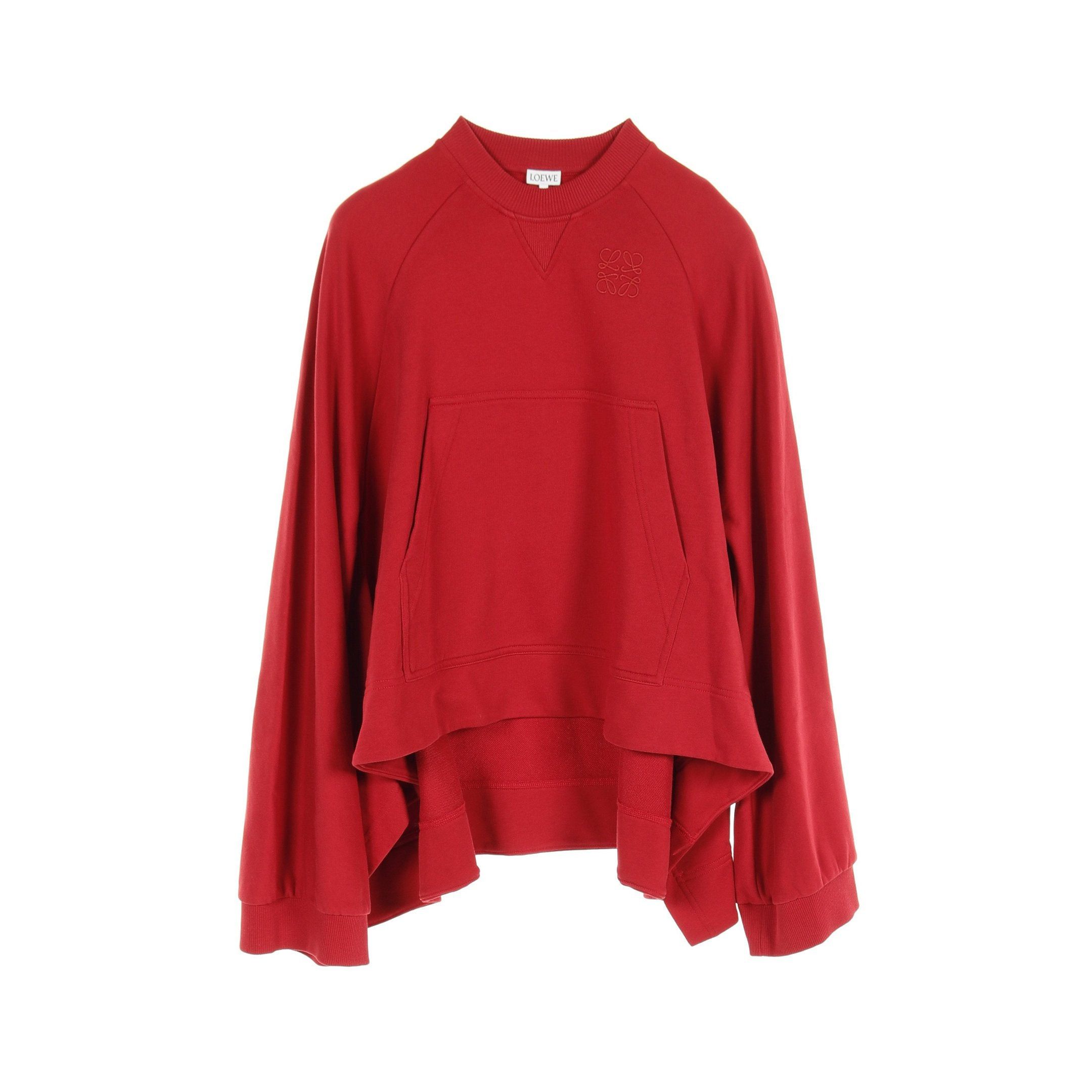 image of Loewe Anagram Deformation Sweatshirt Cotton Red, Women's