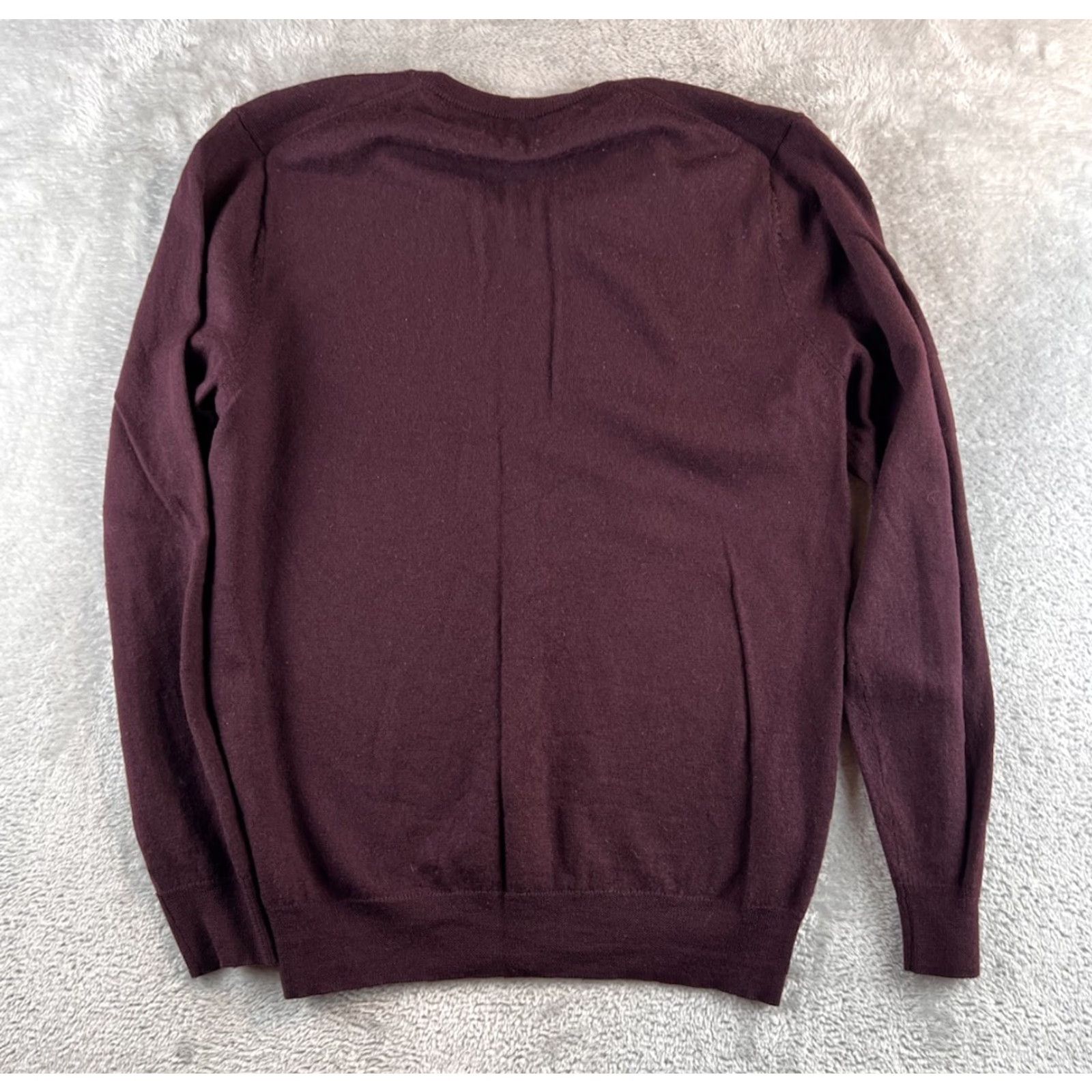 Bonobos Bonobos Sweater L Slim Merino Wool V-Neck Mens Pullover Maroon Size US L / EU 52-54 / 3 - 2 Thumbnail