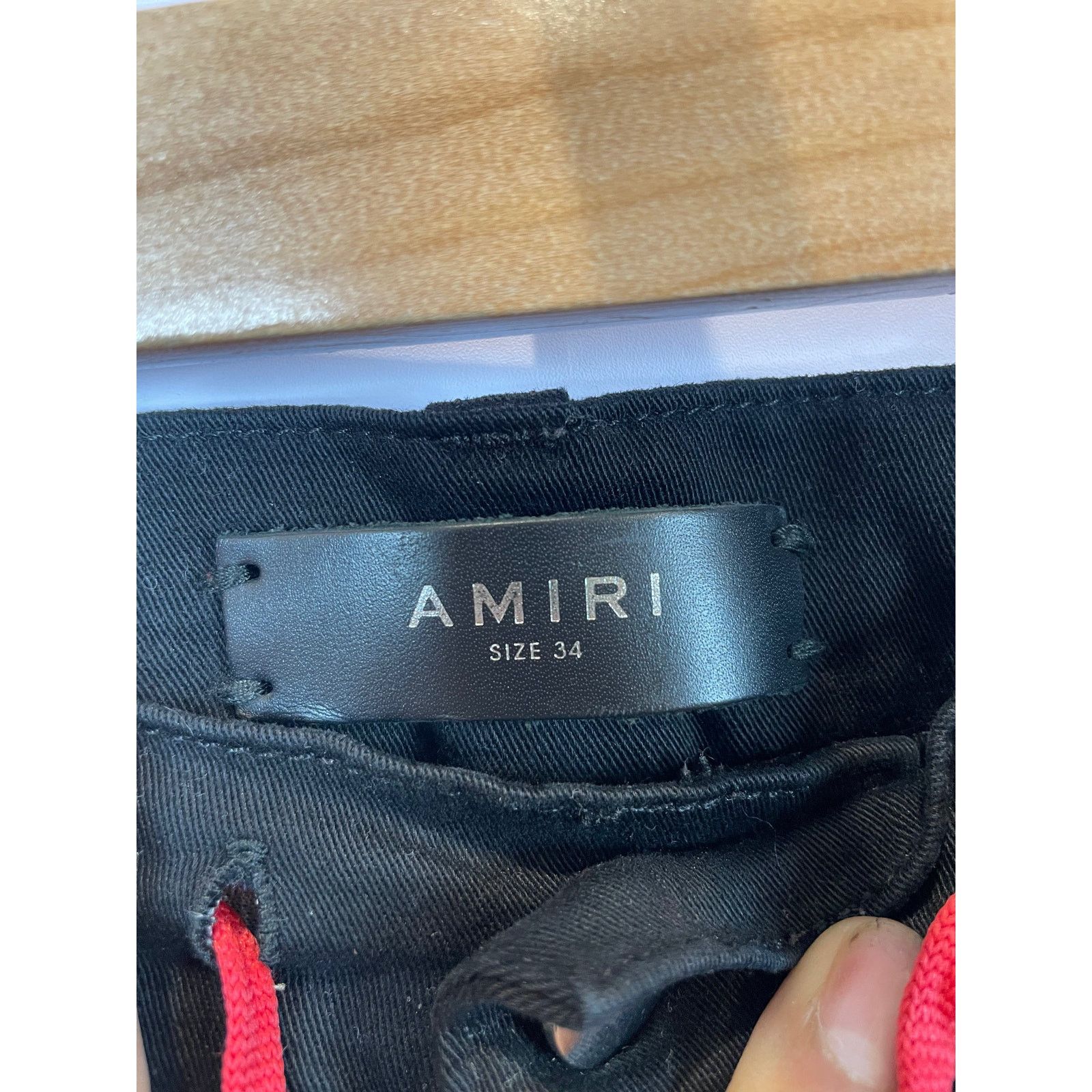 Amiri Amiri Cargos Black Red Stripe Used 34 Size US 34 / EU 50 - 3 Thumbnail