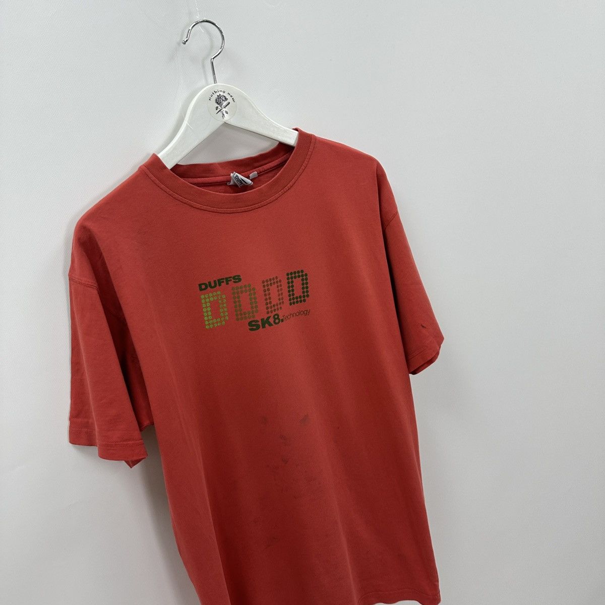 Vintage Vintage 90s Duffs Sk8 Technique skateboarding tee y2k rare Size US L / EU 52-54 / 3 - 3 Thumbnail
