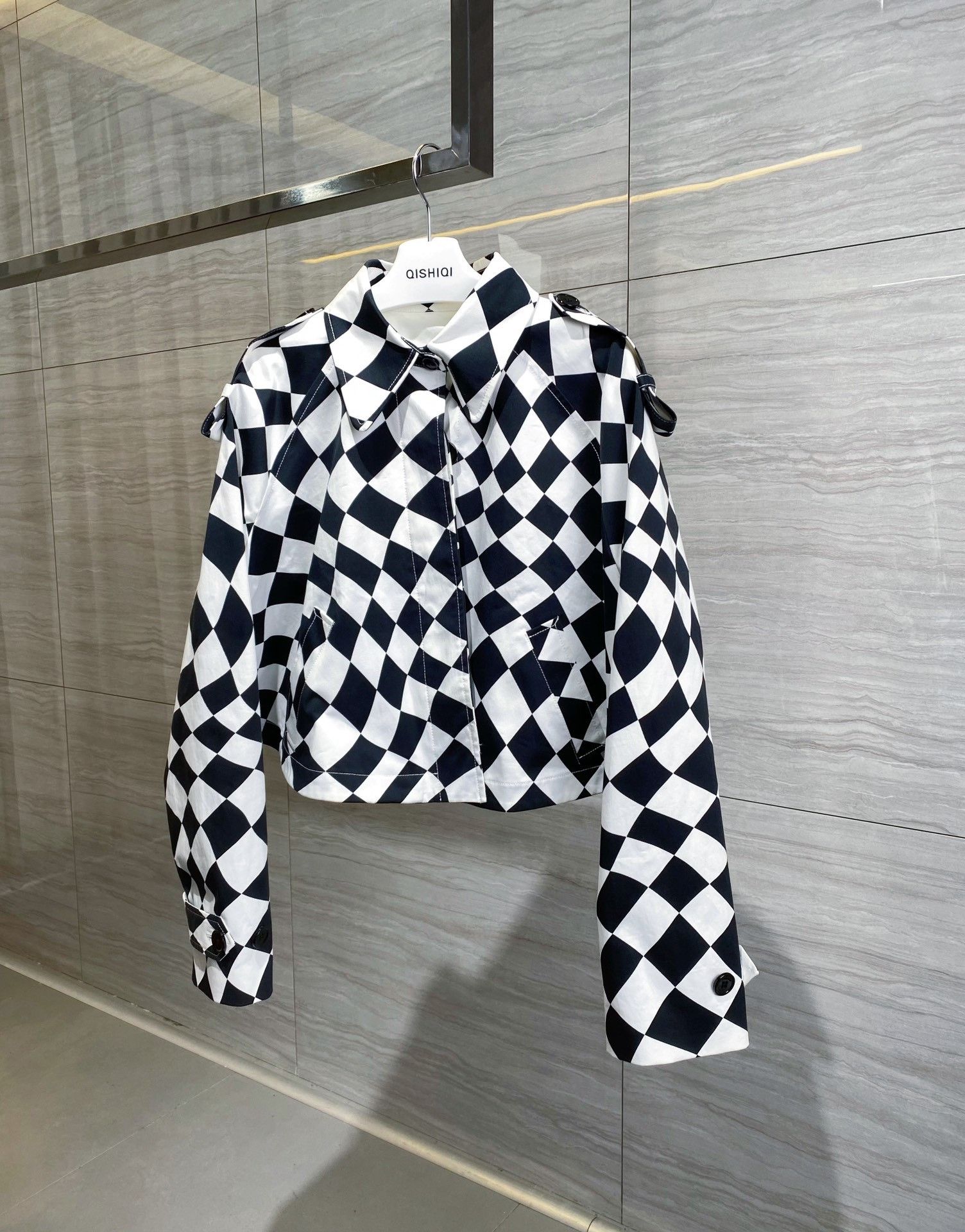 Maison Margiela Maison Margiela Magella black and white checkerboard denim Size XS / US 0-2 / IT 36-38 - 1 Thumbnail
