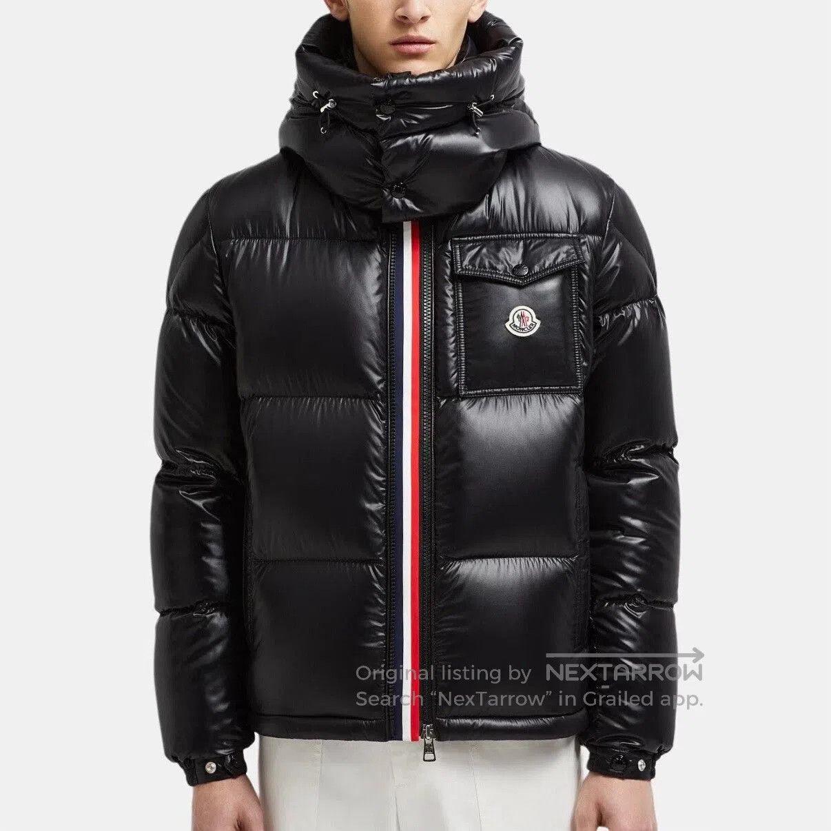 Moncler moncler montbeliard puffer jacket with hood. Size US L / EU 52-54 / 3 - 8 Thumbnail