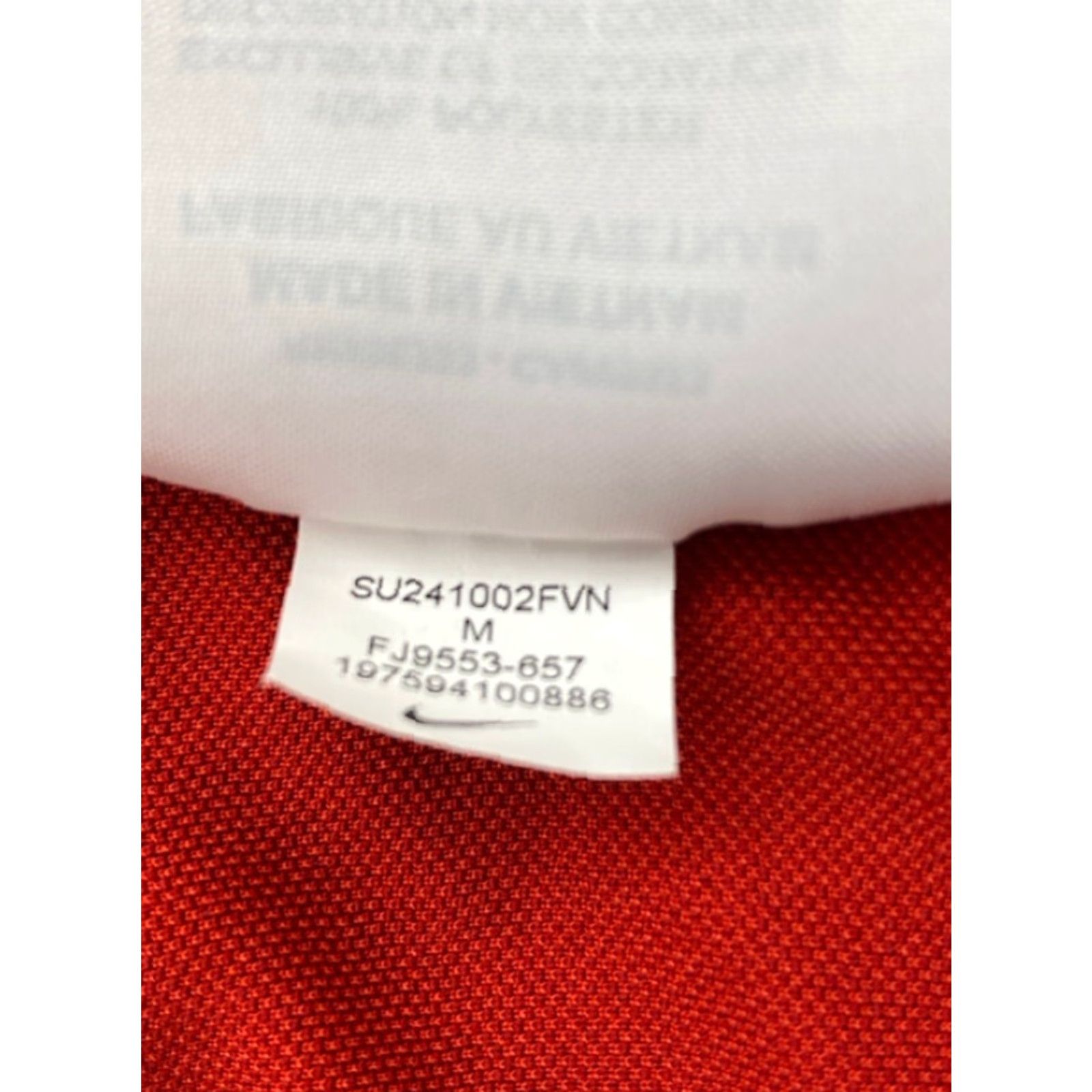 Nike Nike Polo Shirt Mens M Red Striped Dri-Fit Performance Logo Golf Shirt Size US M / EU 48-50 / 2 - 6 Thumbnail