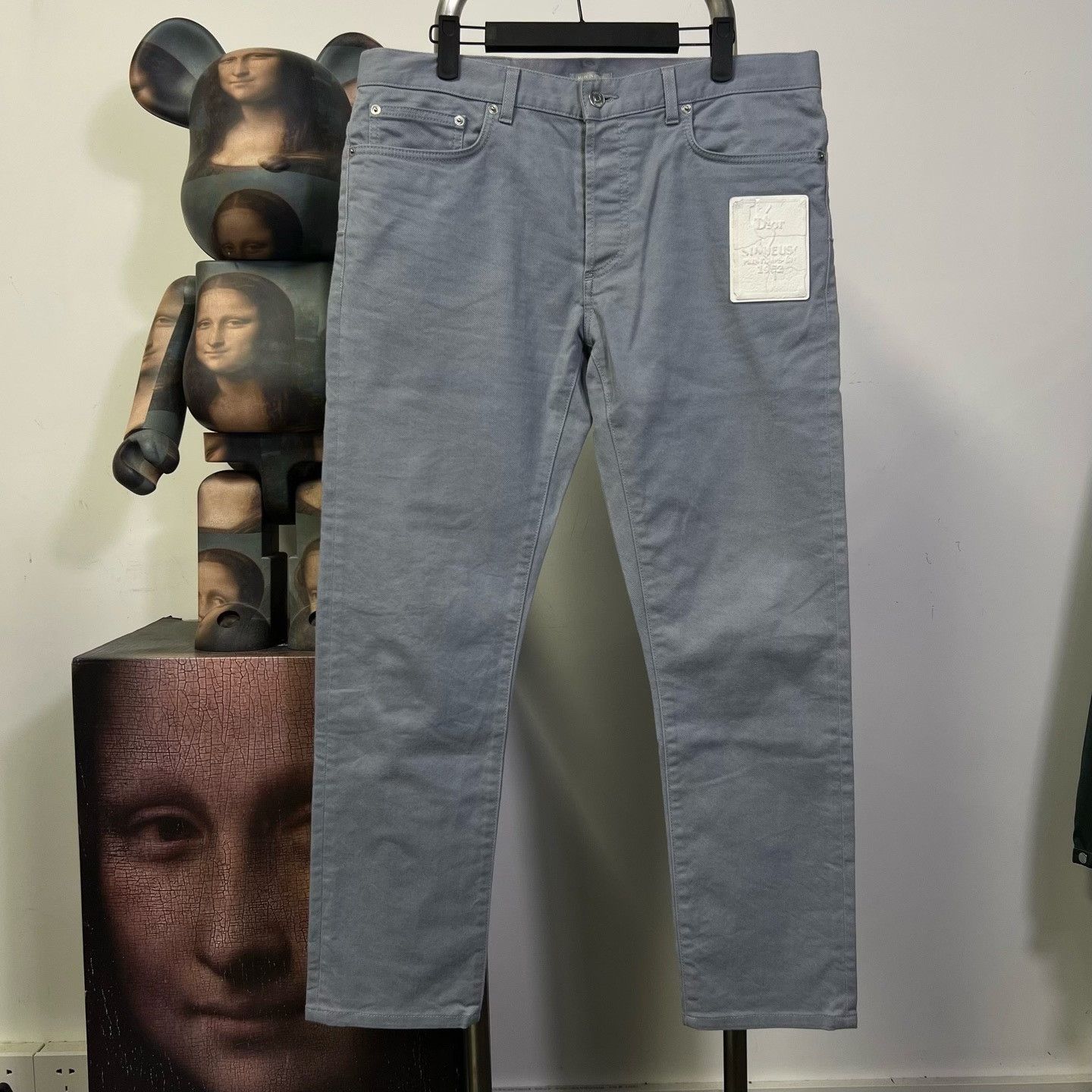 Dior Dior Gray Washed Denim Jeans 33 Size US 33 - 1 Thumbnail