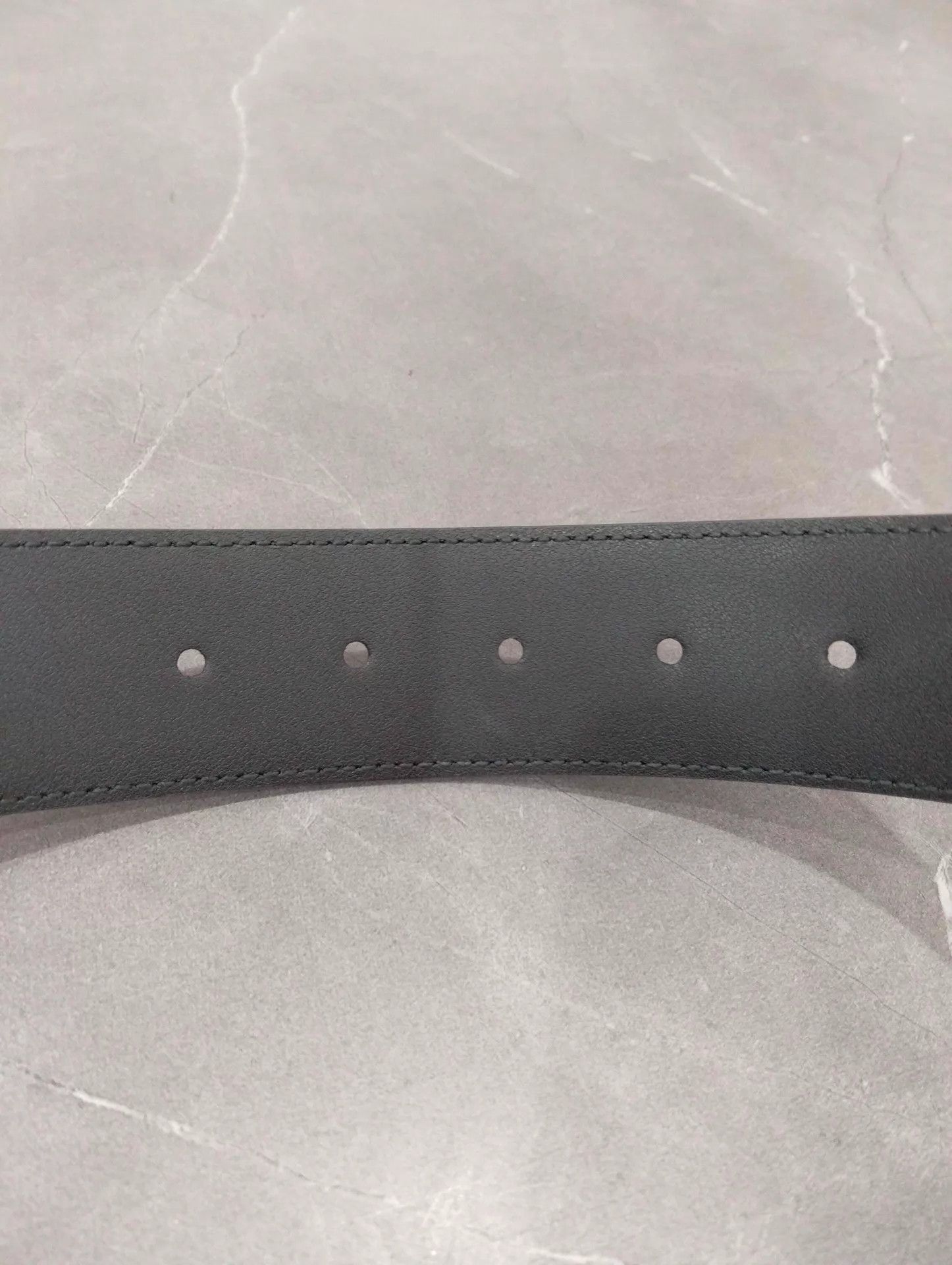 Gucci GUCCI Classic Black Printed Pin Buckle Belt 90cm Size ONE SIZE - 5 Thumbnail