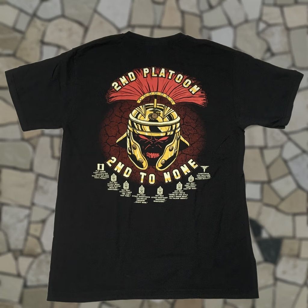 Jerzees VINTAGE MARINE CORPS Shirt Adult MEDIUM Black T Shirt Second TO NONE 2ND Platoon Size US M / EU 48-50 / 2 - 1 Thumbnail