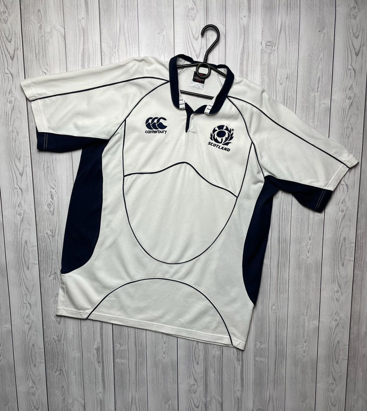 Canterbury of New Zealand Vintage Scotland rugby jersey Canterbury size XL Size US XL / EU 56 / 4 - 1 Thumbnail