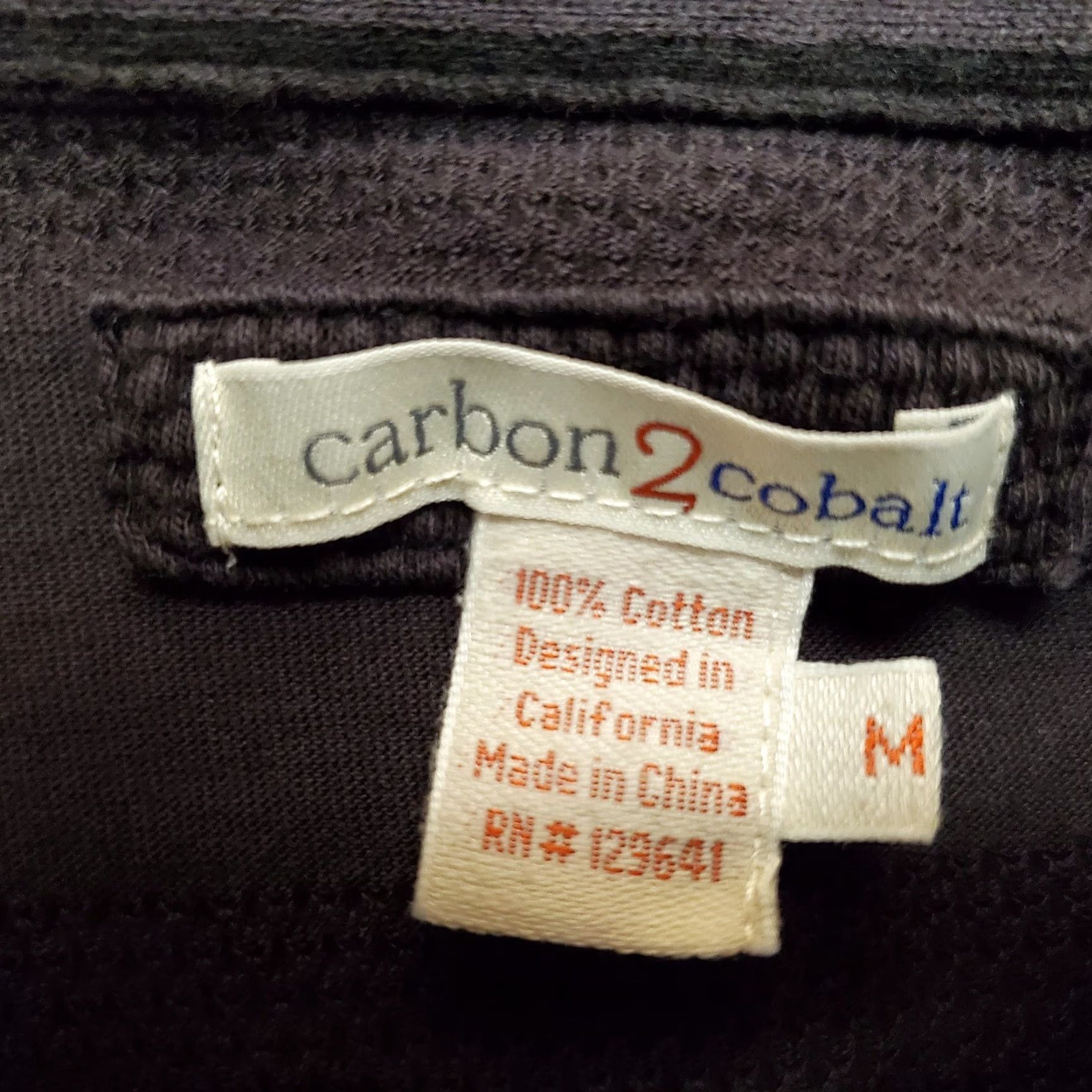 Carbon2Cobalt Carbon 2 Cobalt Shirt Mens M Polo Short Sleeve Cotton Black Brown Textured Casual Golf Walking Breathable Easy Care Shirt Mens Size US M / EU 48-50 / 2 - 5 Thumbnail