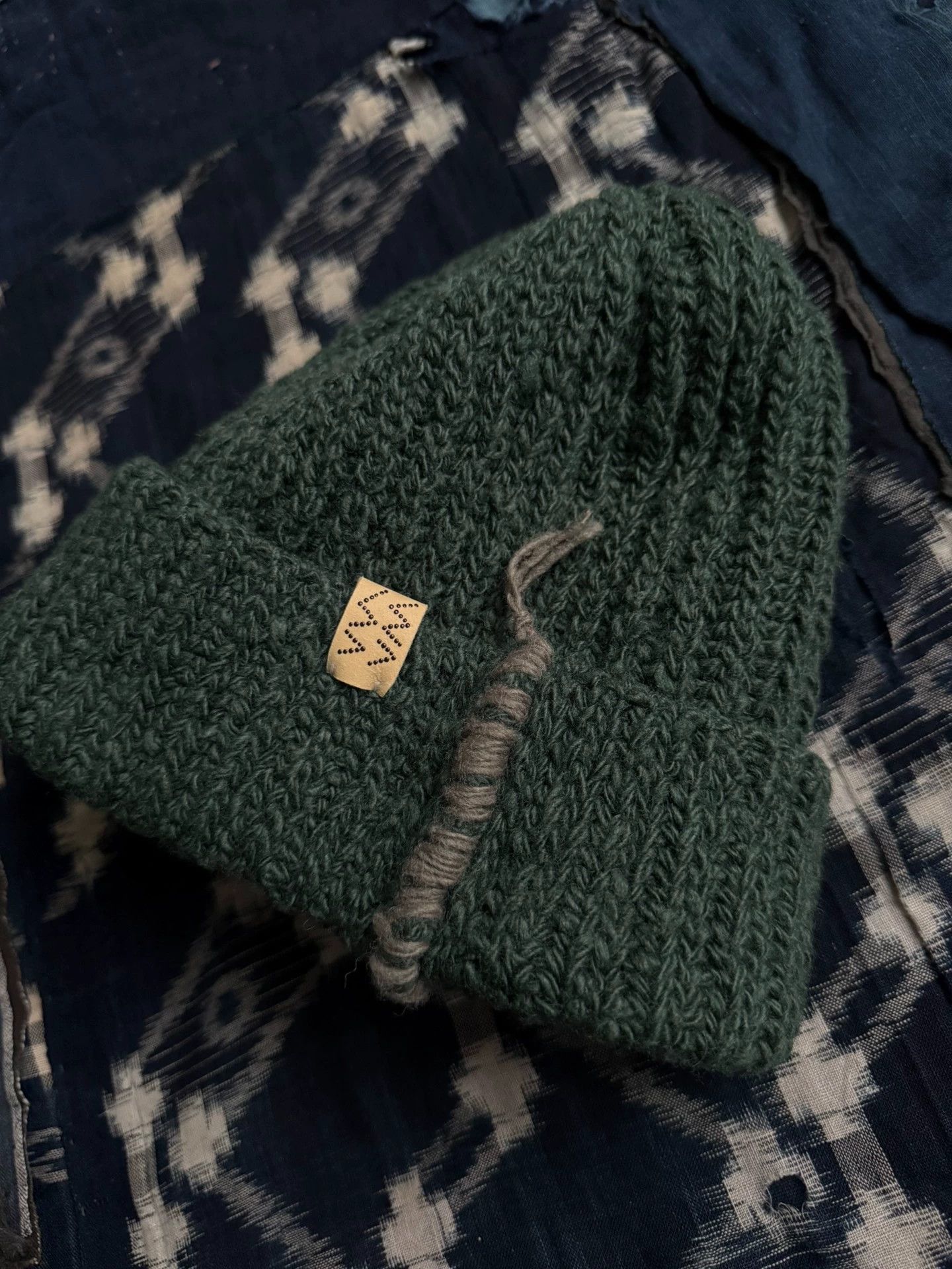 Visvim VISVIM CAP N.D. Natural Mud-Dyed Wool Knitted Beanie Size ONE SIZE - 3 Thumbnail
