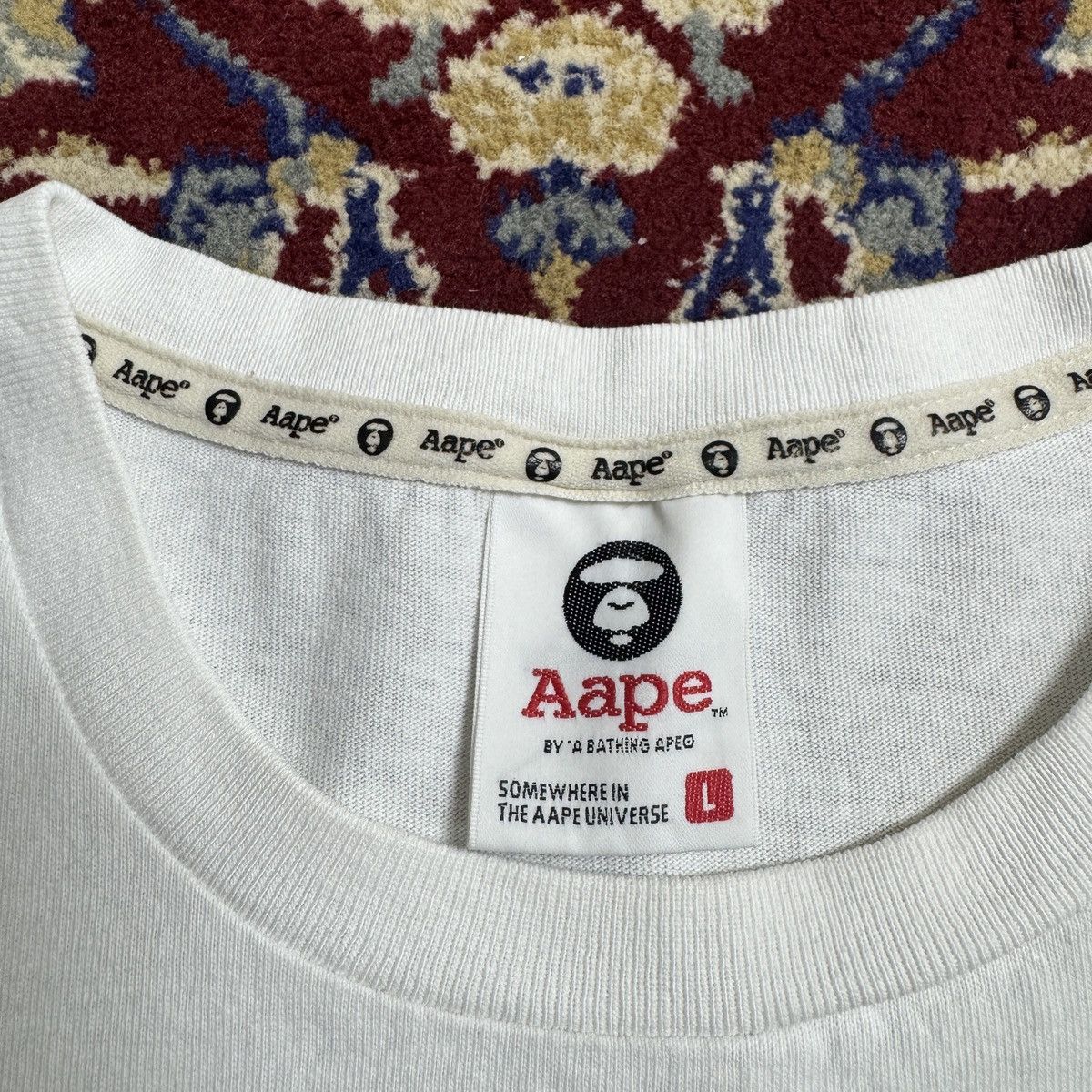 Bape Aape BY A Bathing Ape Bape head logo tee y2k Nigo Size US L / EU 52-54 / 3 - 8 Thumbnail