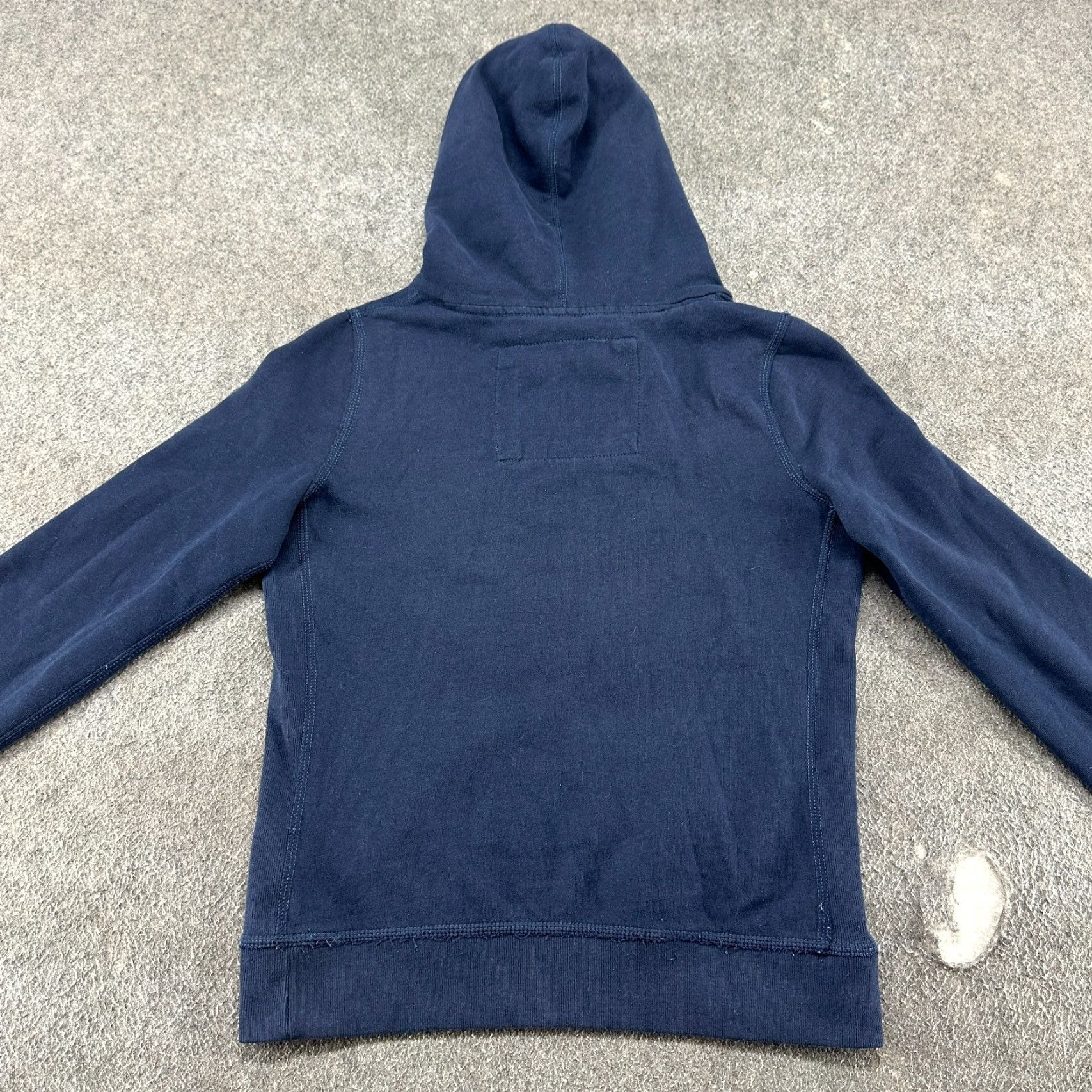 Abercrombie & Fitch VINTAGE Abercrombie Hoodie Womens M Blue Navy Pullover Spellout Div 1 N East Y2K Size M / US 6-8 / IT 42-44 - 6 Thumbnail