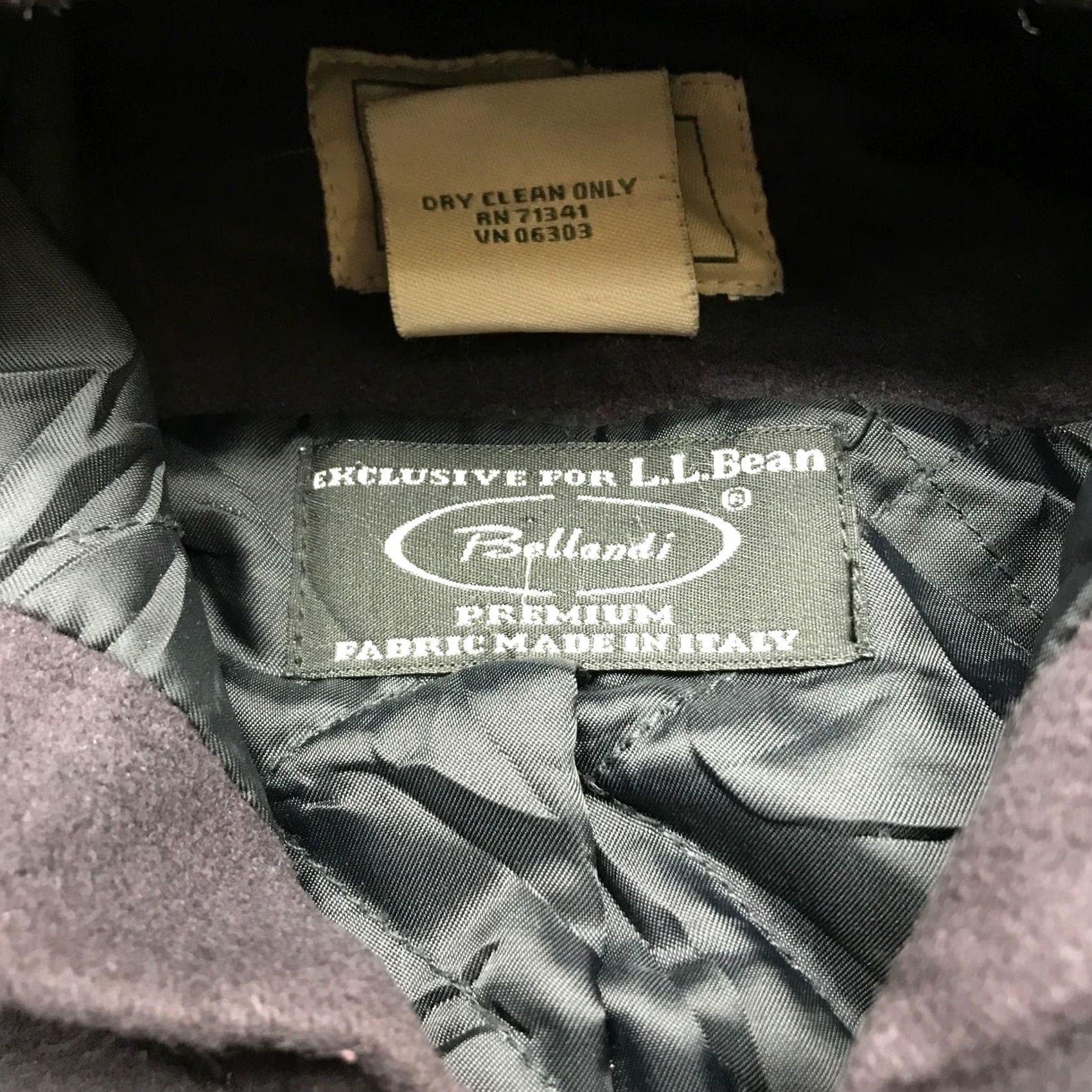 Vintage VINTAGE LL Bean Bellandi Classic Lambswool Duffel Coat Womens XL 18 Hooded Purple Toggle Coat Size XL / US 12-14 / IT 48-50 - 6 Thumbnail